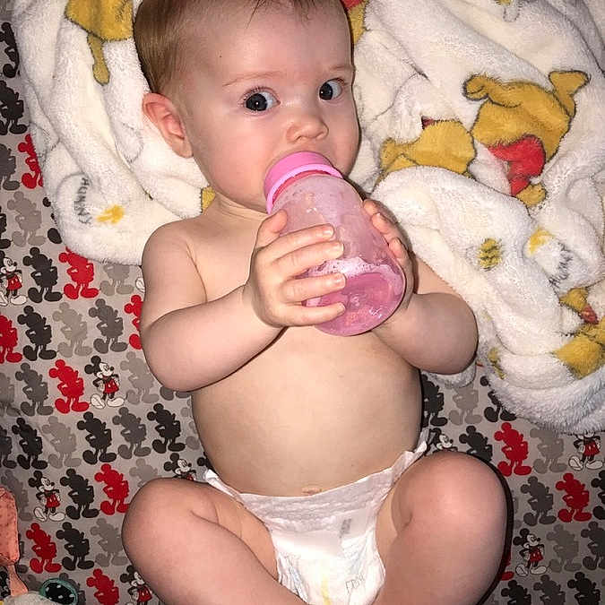 Lyssa is registered to the contest to win money with this photo: abdomen, cheek, child, finger, girl, hand, human_hair_color, infant, iris, leg, mouth, person, product, skin, toddler