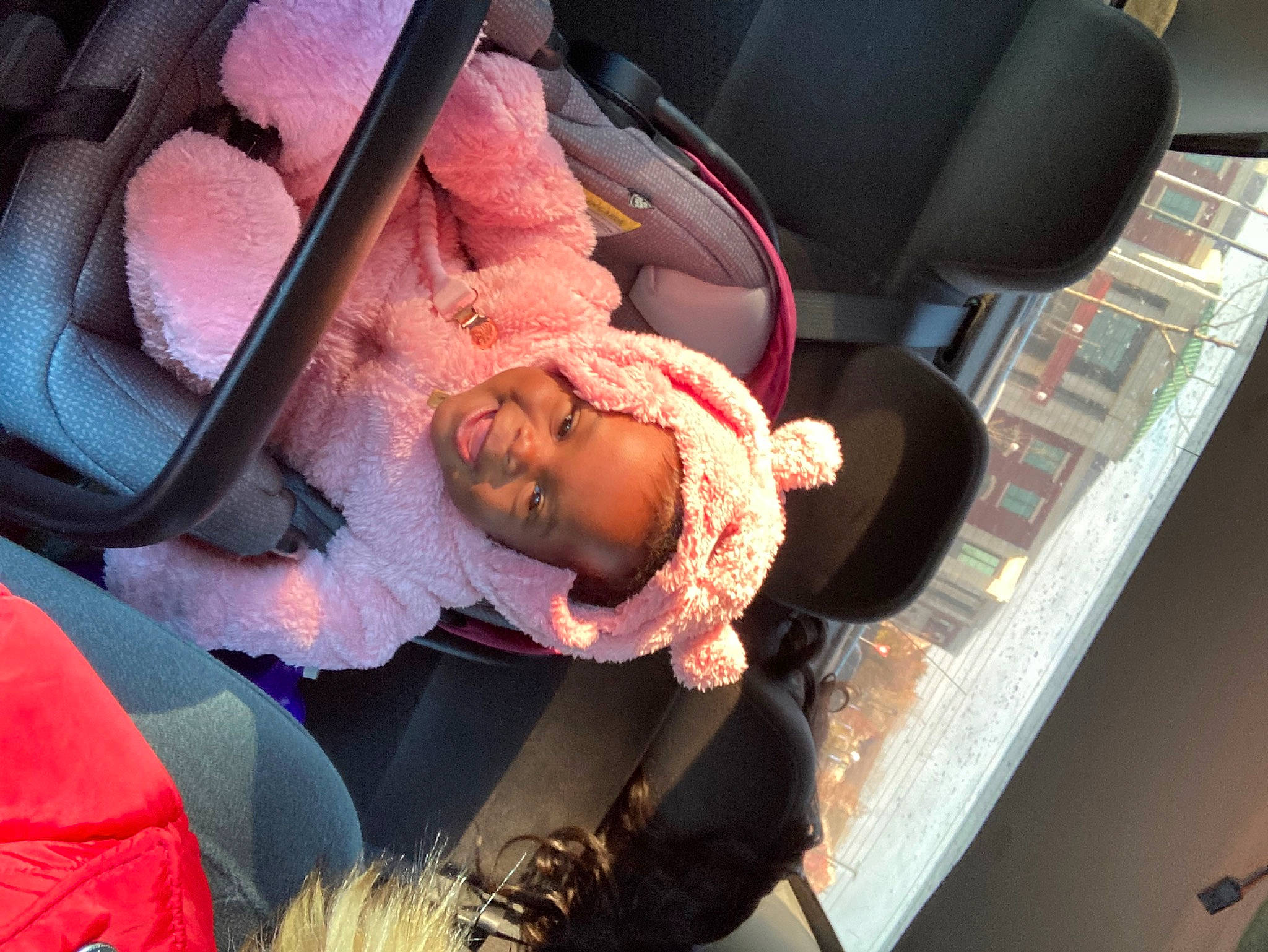 Erin joined the competition — help win amazing prizes! auto_part, baby, baby_carriage, baby_in_car_seat, baby_products, car_seat, child, comfort, family_car, finger, fun, hat, head_restraint, joy, luxury_vehicle, motor_vehicle, passenger, person, smile, toddler