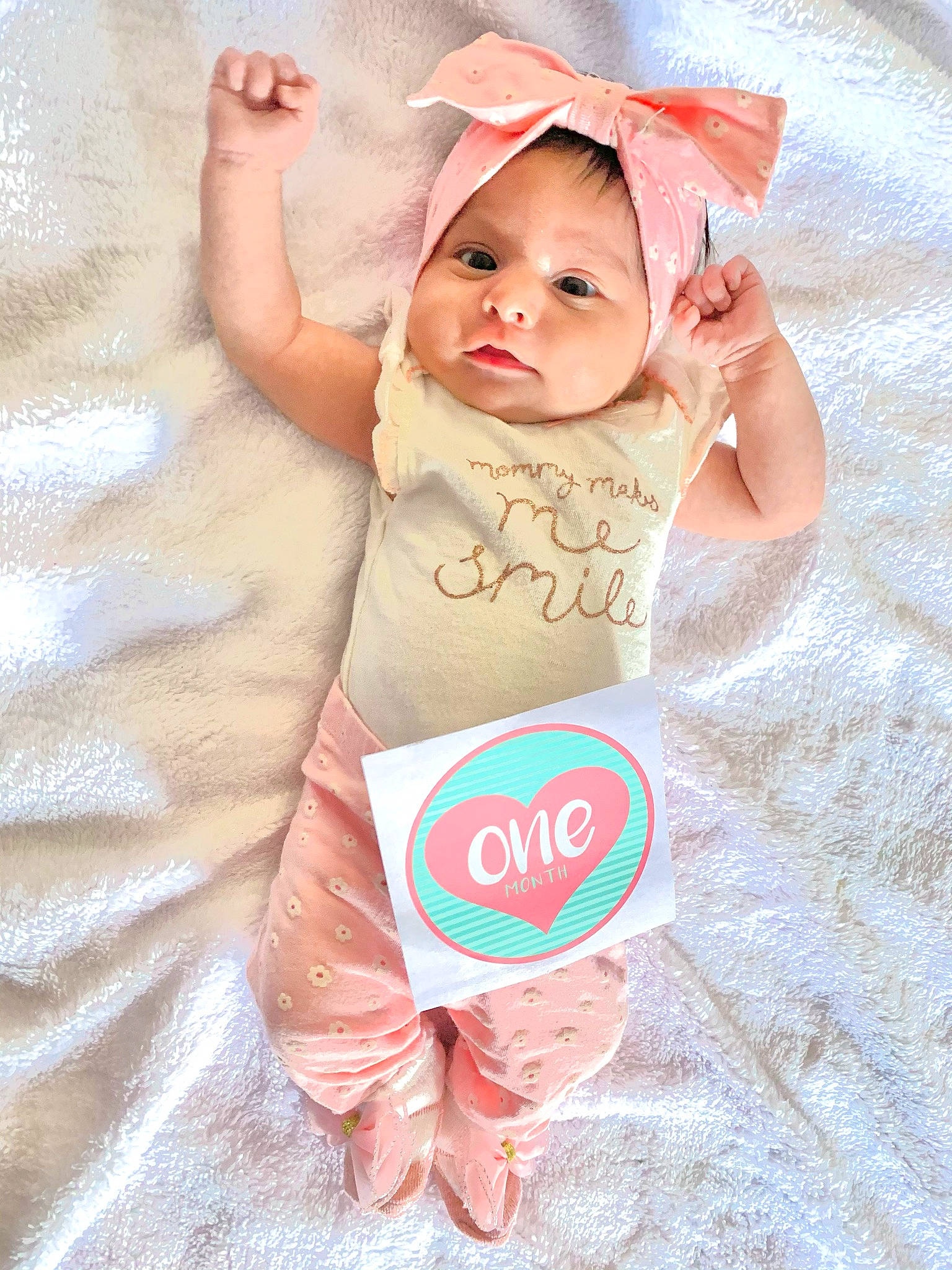 Keilany joined the competition — help win amazing prizes! abdomen, baby, baby_toddler_clothing, balloon, chest, child, eye, fashion_accessory, fun, gesture, happy, headwear, linens, nail, party_supply, pattern, peach, person, pink, skin
