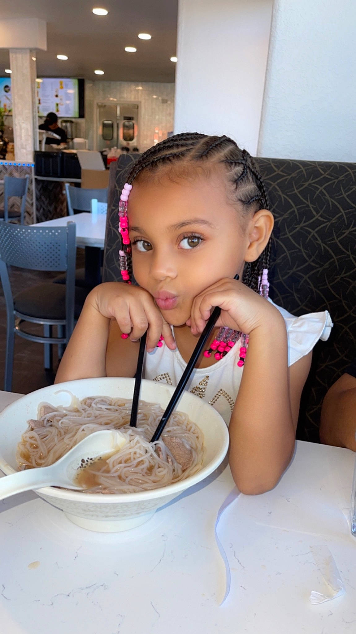 Laila joined the competition — help win amazing prizes! breakfast, chair, child, comfort_food, cooking, cuisine, dish, eating, food, food_craving, fork, ingredient, kitchen_utensil, person, plate, recipe, spoon, staple_food, table, tableware