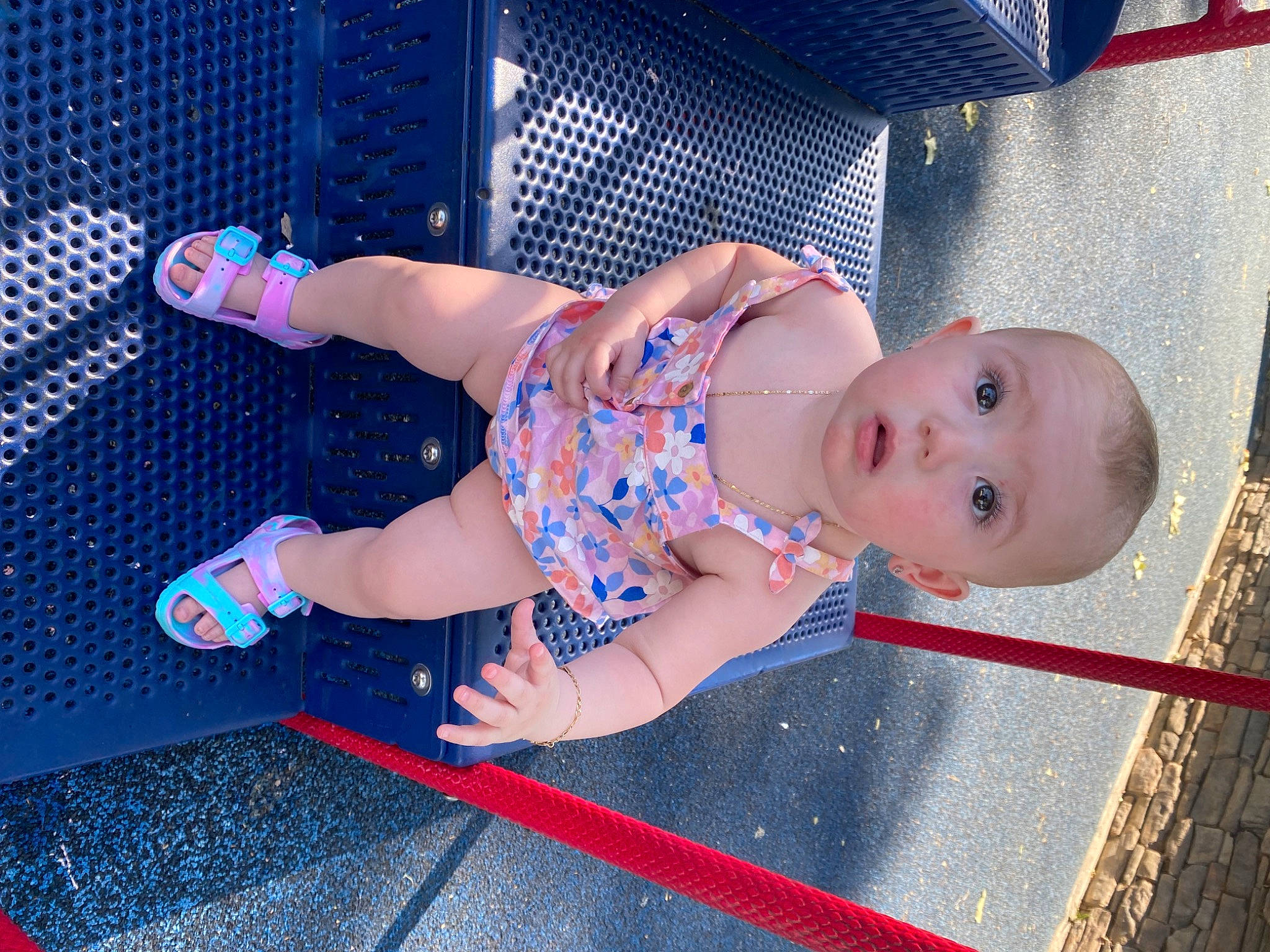 Emiliana joined the competition — help win amazing prizes! baby, baby_toddler_clothing, beauty, blue, child, design, electric_blue, entertainment, finger, flooring, fun, human_leg, leisure, mouth, pattern, person, pink, smile, surprise, thigh