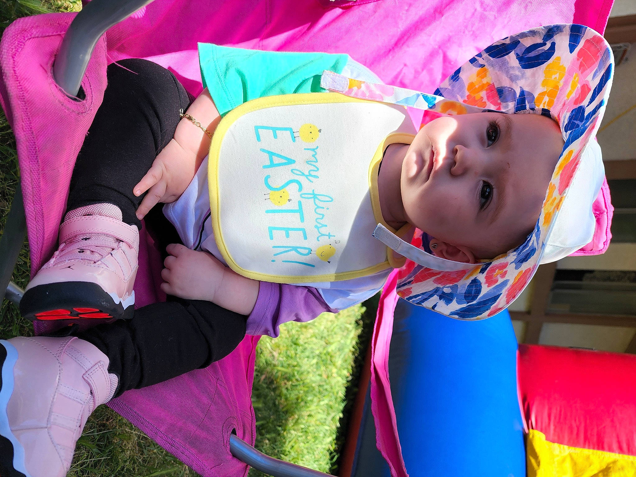 Emiliana joined the competition — help win amazing prizes! beauty, child, event, fun, happy, hat, headwear, knee, leisure, magenta, people, person, pink, plant, purple, recreation, smile, snapshot, textile, thigh