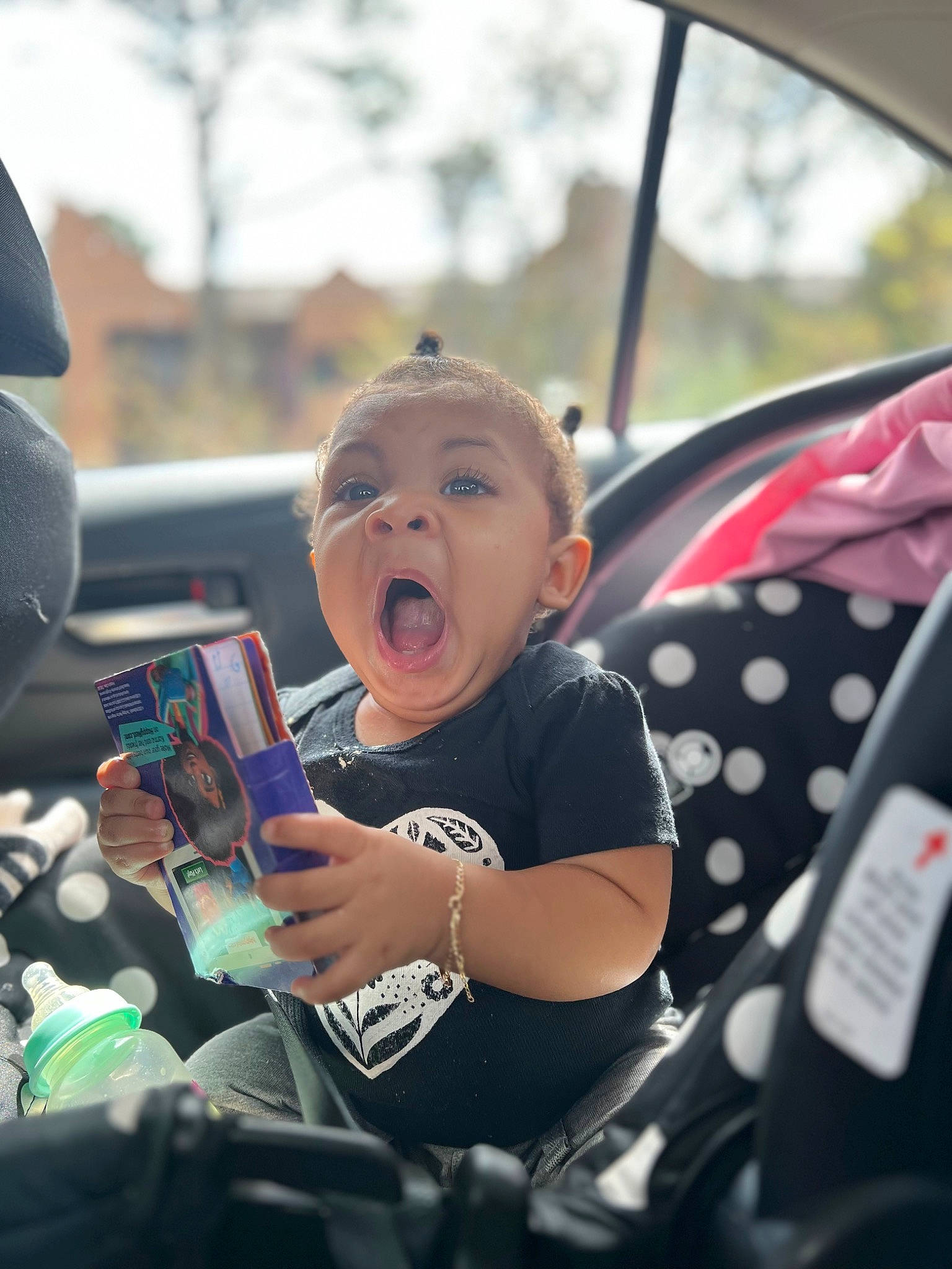 Aliona joined the competition — help win amazing prizes! auto_part, automotive_design, automotive_exterior, automotive_tire, baby_carriage, car, car_seat, event, family_car, fun, hand, happy, leisure, mode_of_transport, motor_vehicle, person, steering_wheel, surprise, toddler, vehicle