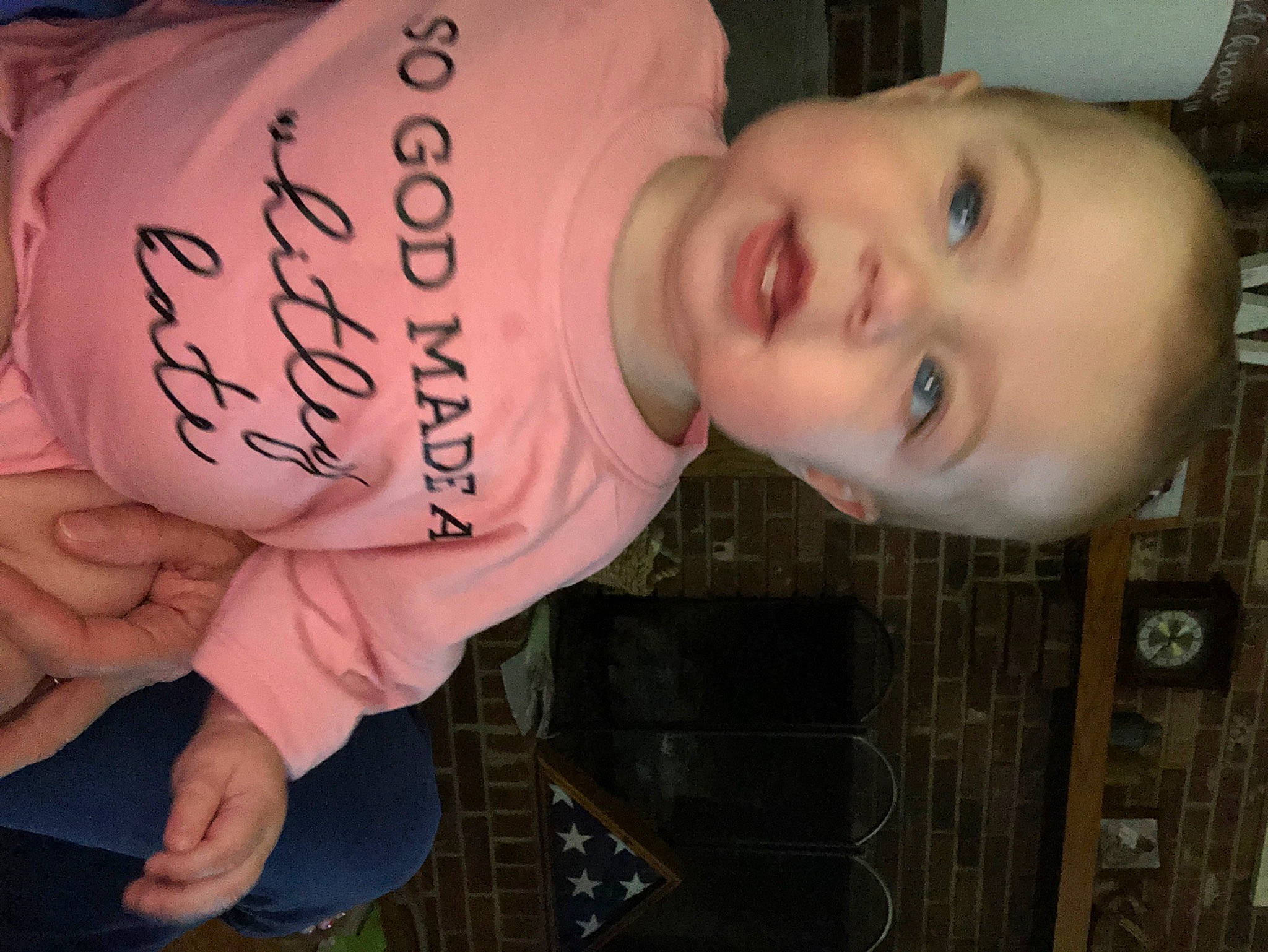 Whitley joined the competition — help win amazing prizes! baby, baby_toddler_clothing, cheek, child, finger, font, fun, hand, handwriting, happy, mouth, nose, person, skin, sleeve, smile, thumb, toddler, wood