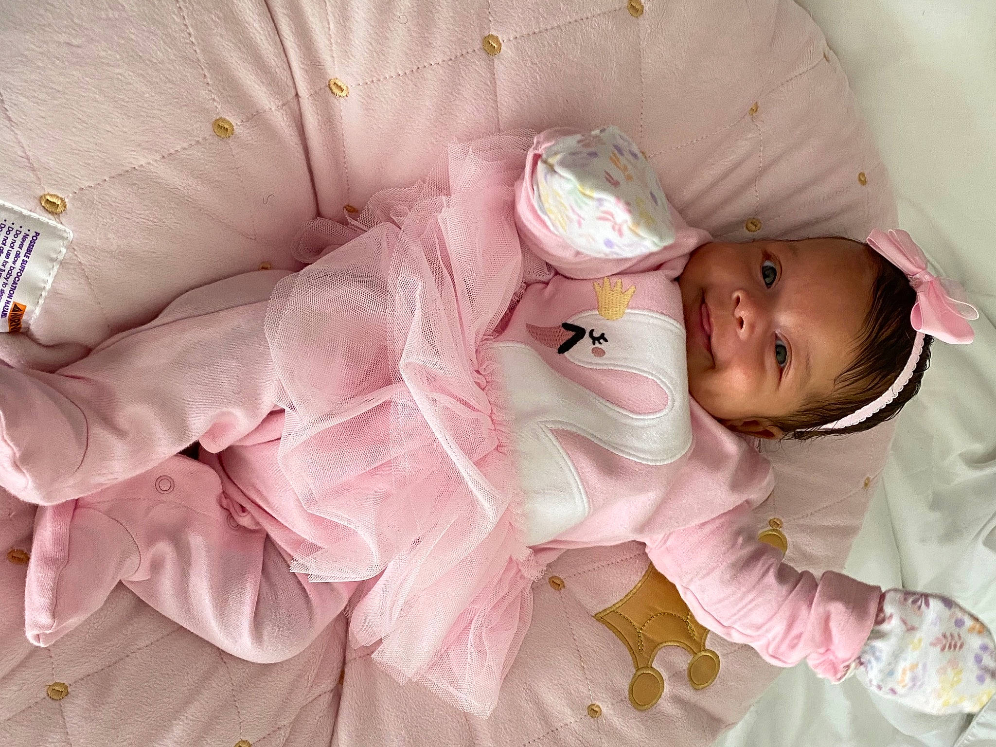 Alani joined the competition — help win amazing prizes! baby, baby_products, baby_toddler_clothing, cheek, child, comfort, embellishment, lip, mouth, nose, peach, person, pink, skin, textile, toddler