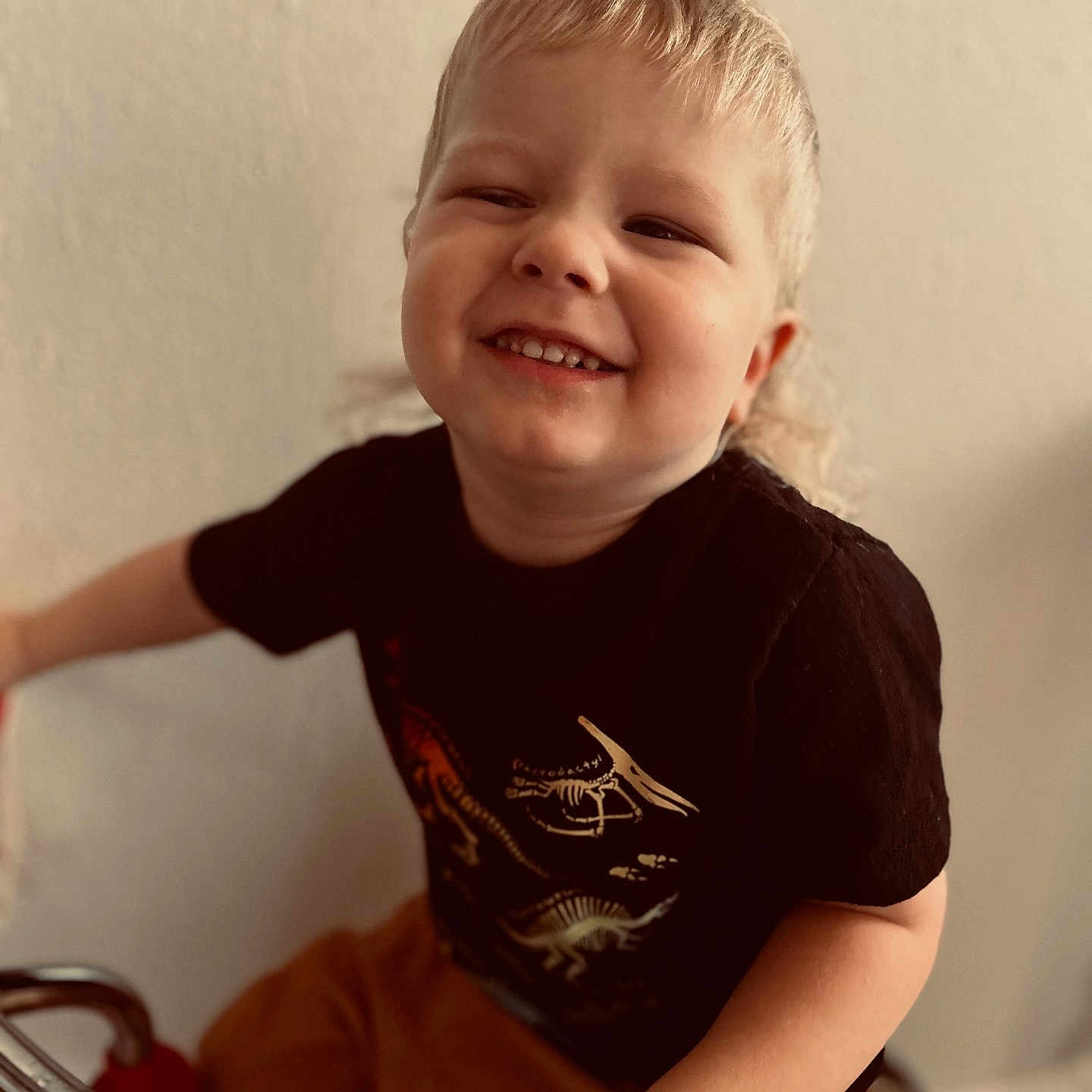 Easton joined the competition — help win amazing prizes! accessories, baby, babylaughing, bathroom, blonde, bodypart, bracelet, clothing, cosmetics, face, finger, hair, hand, happy, head, indoors, jewelry, laughing, lipstick, mouth