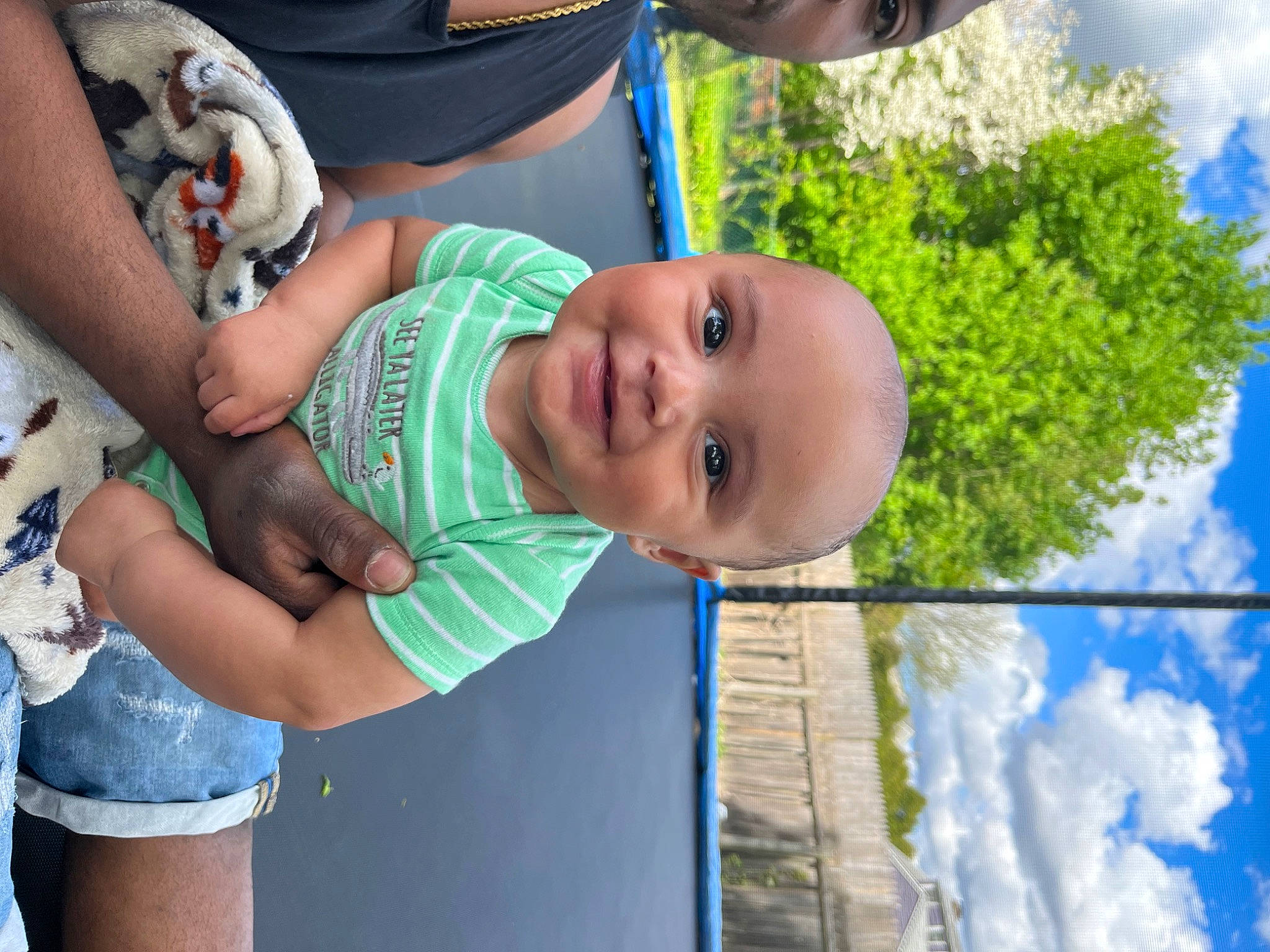 Khavarii joined the competition — help win amazing prizes! azure, baby, blue, cloud, eye, fun, grass, green, happy, hat, joint, joy, leisure, people_in_nature, person, photograph, plant, sky, smile, toddler