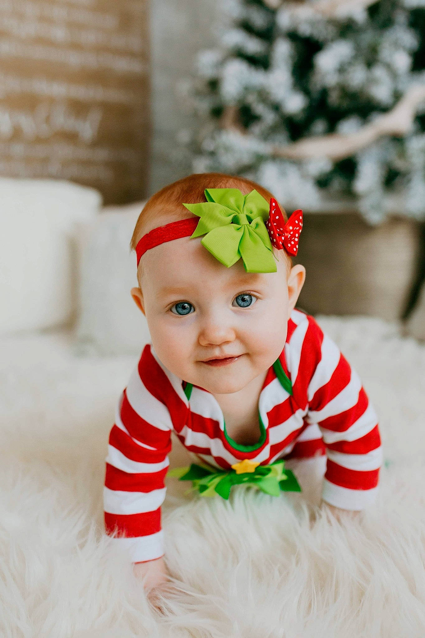 Hazel joined the competition — help win amazing prizes! baby, baby_toddler_clothing, child, costume, costume_hat, event, fashion_accessory, fictional_character, fur, happy, hat, headband, headwear, holiday, human_body, person, portrait_photography, santa_claus, sleeve, smile