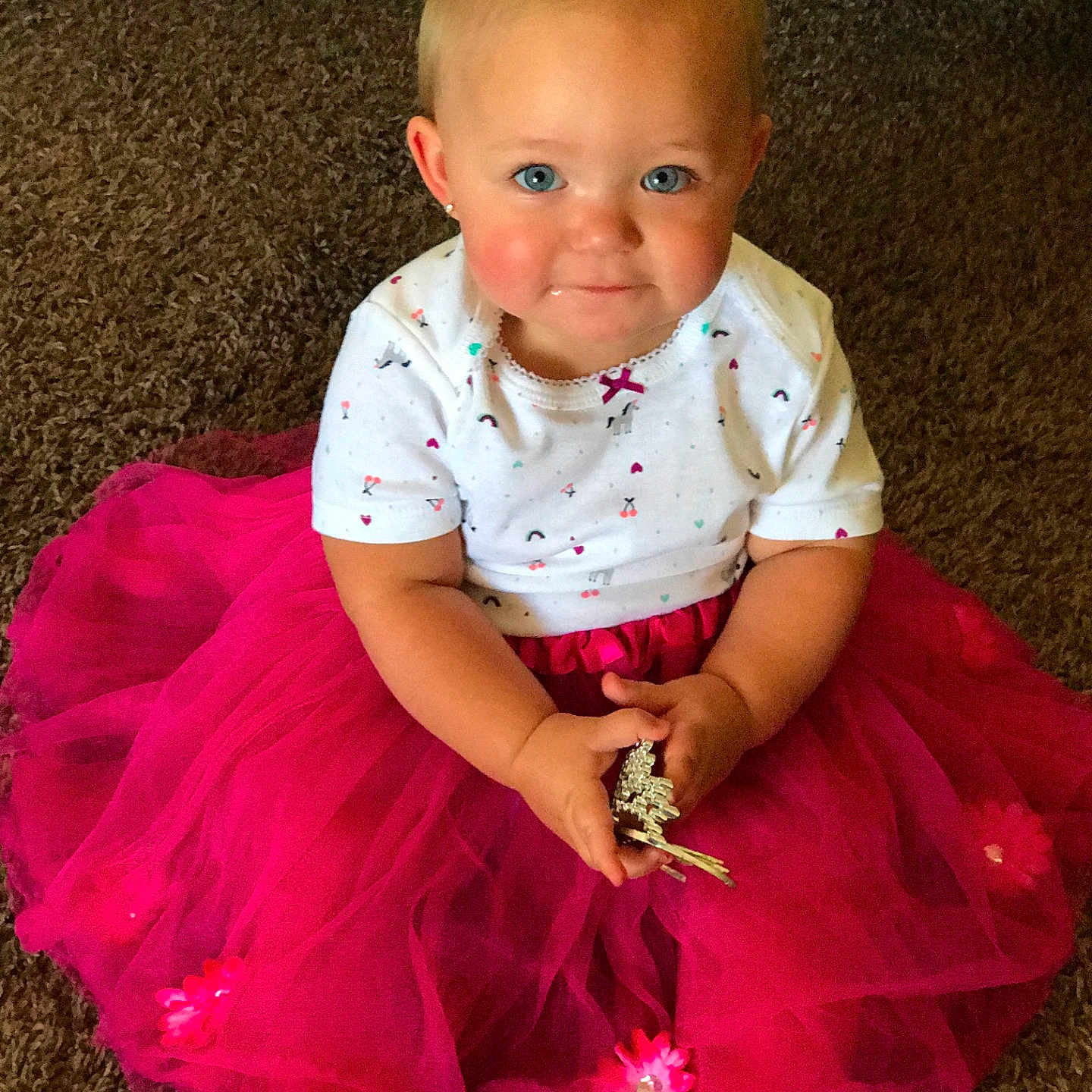 Kaylee Mae joined the competition — help win amazing prizes! ballet_tutu, child, costume, fun, girl, infant, magenta, pink, product, skin, smile, toddler