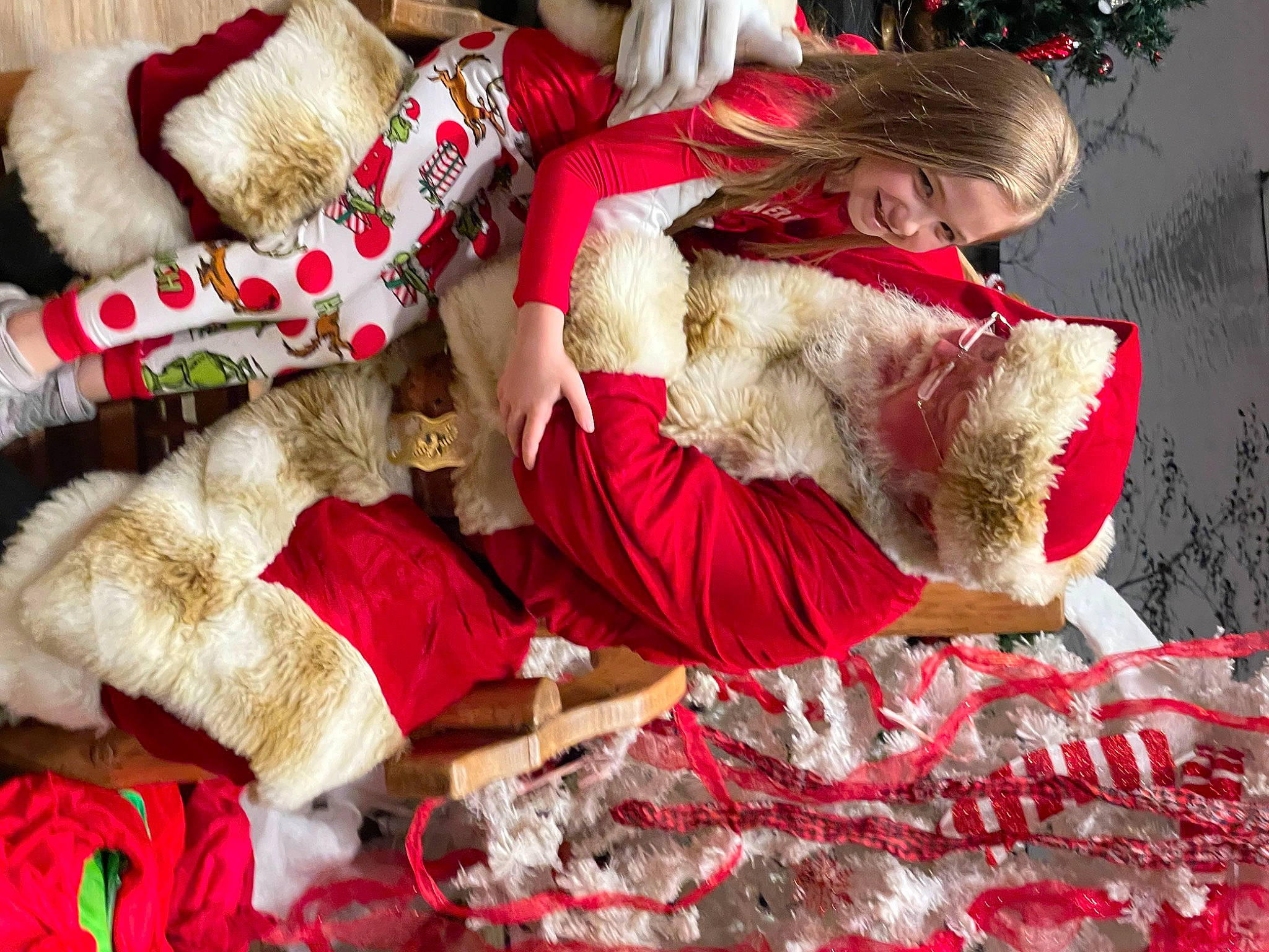 Jaylee joined the competition — help win amazing prizes! carmine, christmas, christmas_decoration, christmas_ornament, doll, event, fawn, fictional_character, fur, fur_clothing, happy, holiday, joy, linens, ornament, pattern, person, red, santa_claus, textile