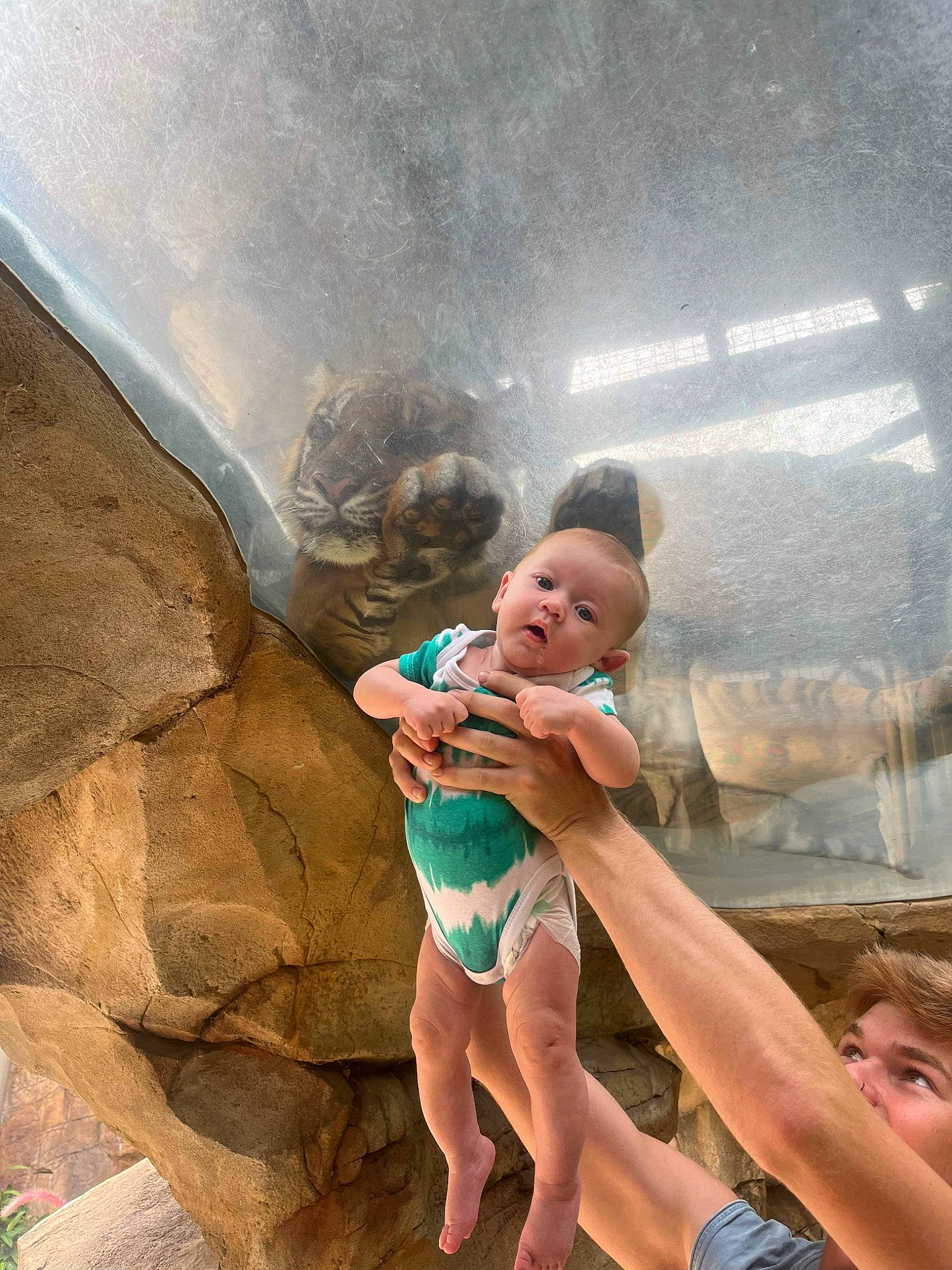 Layton joined the competition — help win amazing prizes! baby, barechested, barefoot, bathing, child, event, foot, fun, grass, happy, human_leg, leisure, person, recreation, rock, sand, shorts, sitting, surprise, thigh