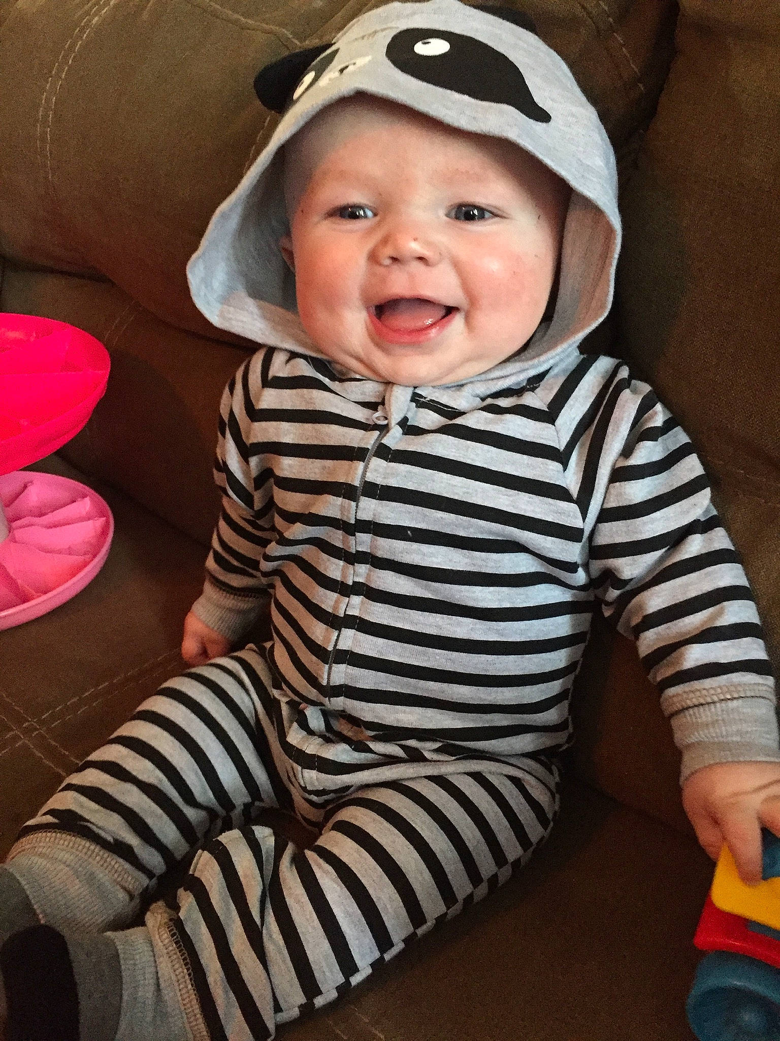 Alistair joined the competition — help win amazing prizes! baby, baby_products, baby_toddler_clothing, cap, cheek, child, cool, hat, headgear, headwear, outerwear, person, sleeve, smile, toddler