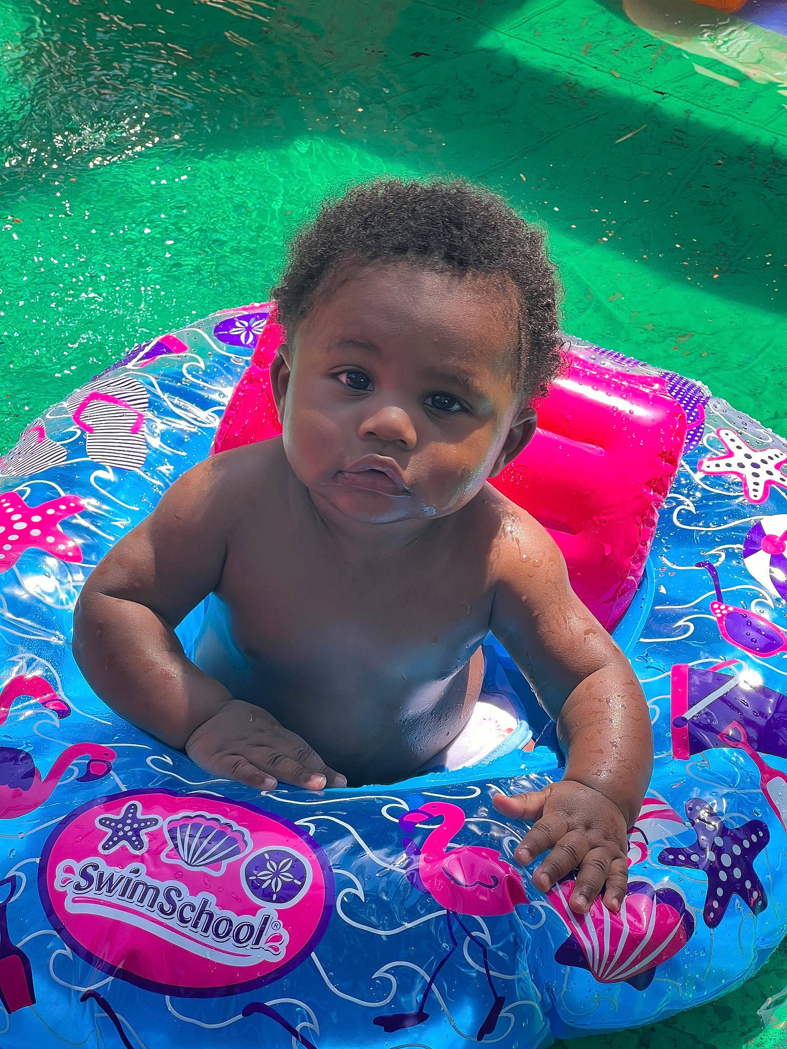 Mauricio joined the competition — help win amazing prizes! aqua, azure, baby, bathing, child, event, eye, flash_photography, fun, green, happy, head, leisure, person, pink, product, recreation, red, summer, toddler