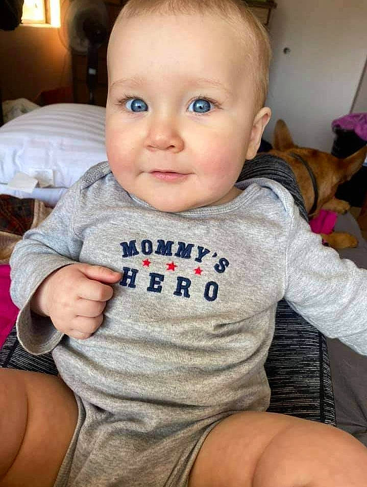 Lucian joined the competition — help win amazing prizes! baby, baby_toddler_clothing, cheek, child, chin, comfort, dog, ear, eye, finger, happy, iris, lip, nose, person, sitting, skin, sleeve, smile, thumb