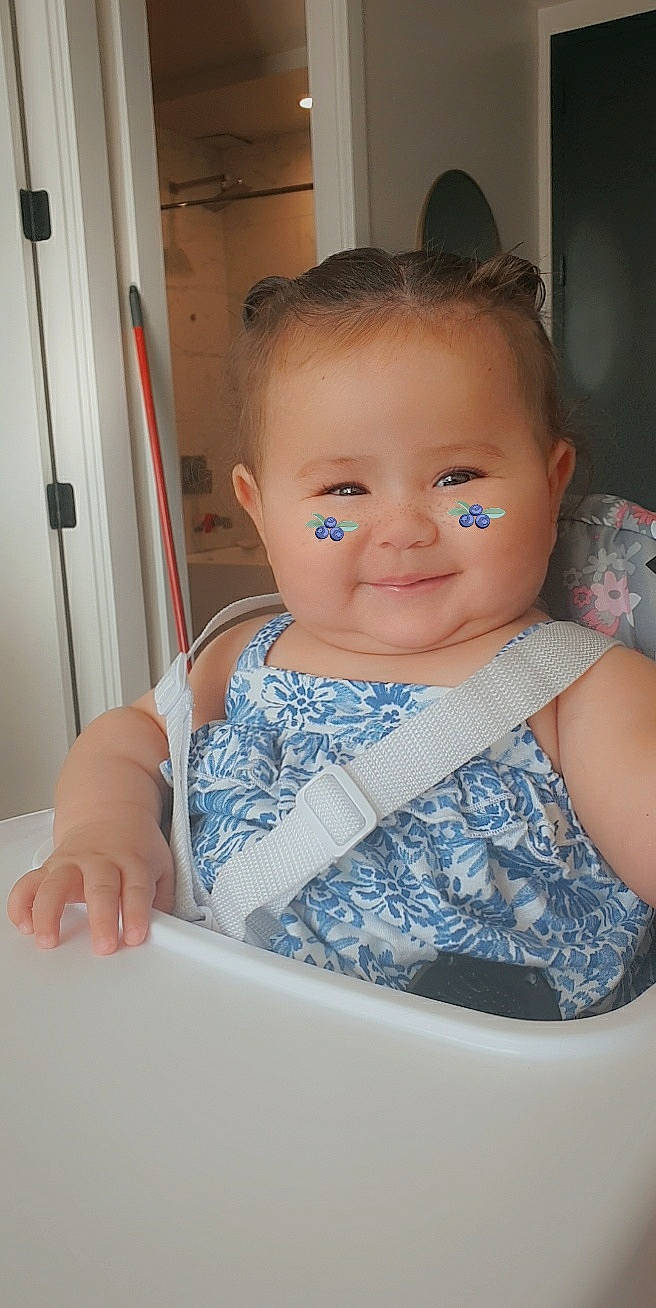 Noreen is registered to the contest to win money with this photo: baby, cheek, child, eye, face, head, iris, lip, nose, person, skin, smile, toddler