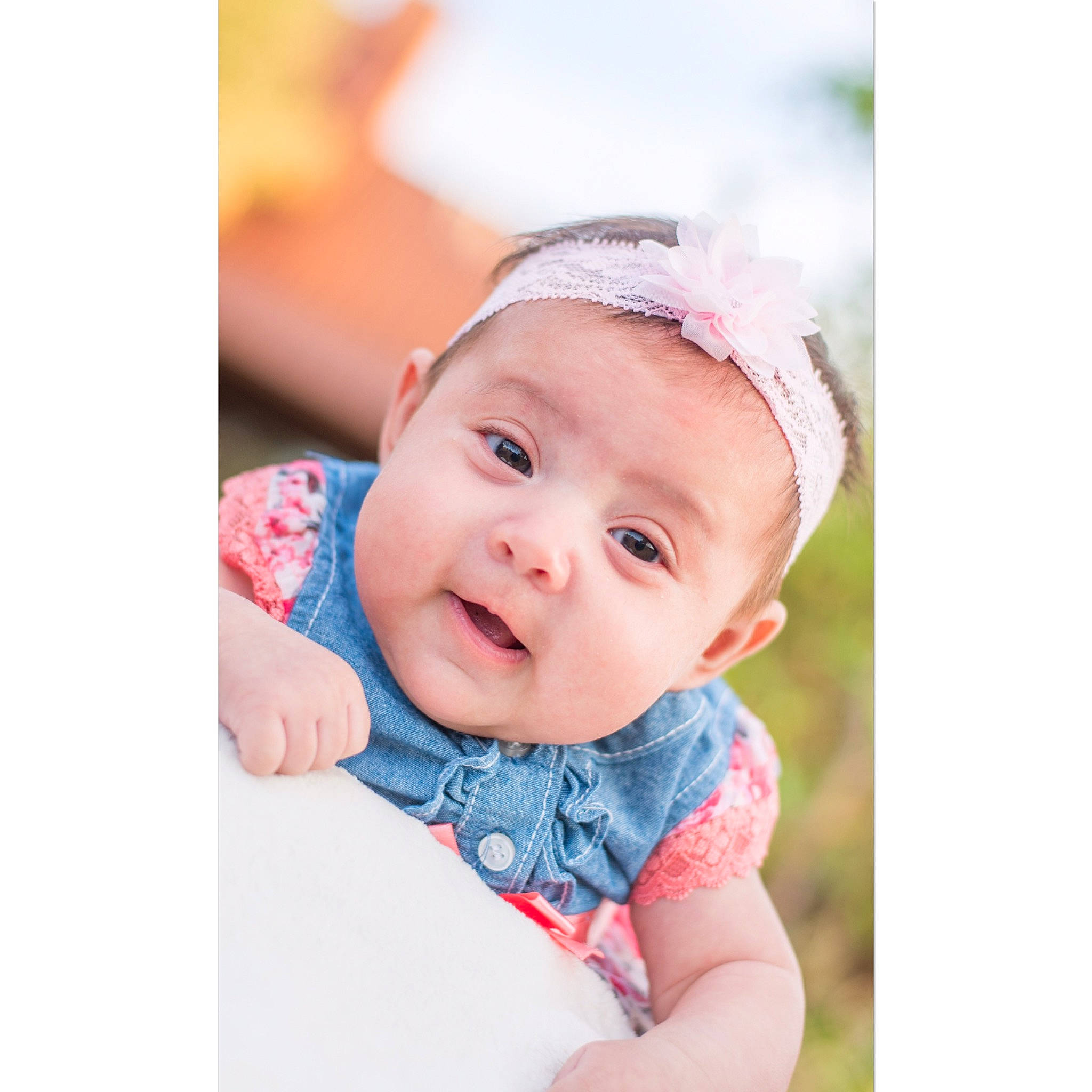 Atlas joined the competition — help win amazing prizes! baby, baby_laughing, baby_toddler_clothing, bonnet, cap, child, child_model, fashion_accessory, hair_accessory, headband, headgear, person, photograph, photography, pink, portrait_photography, smile, toddler