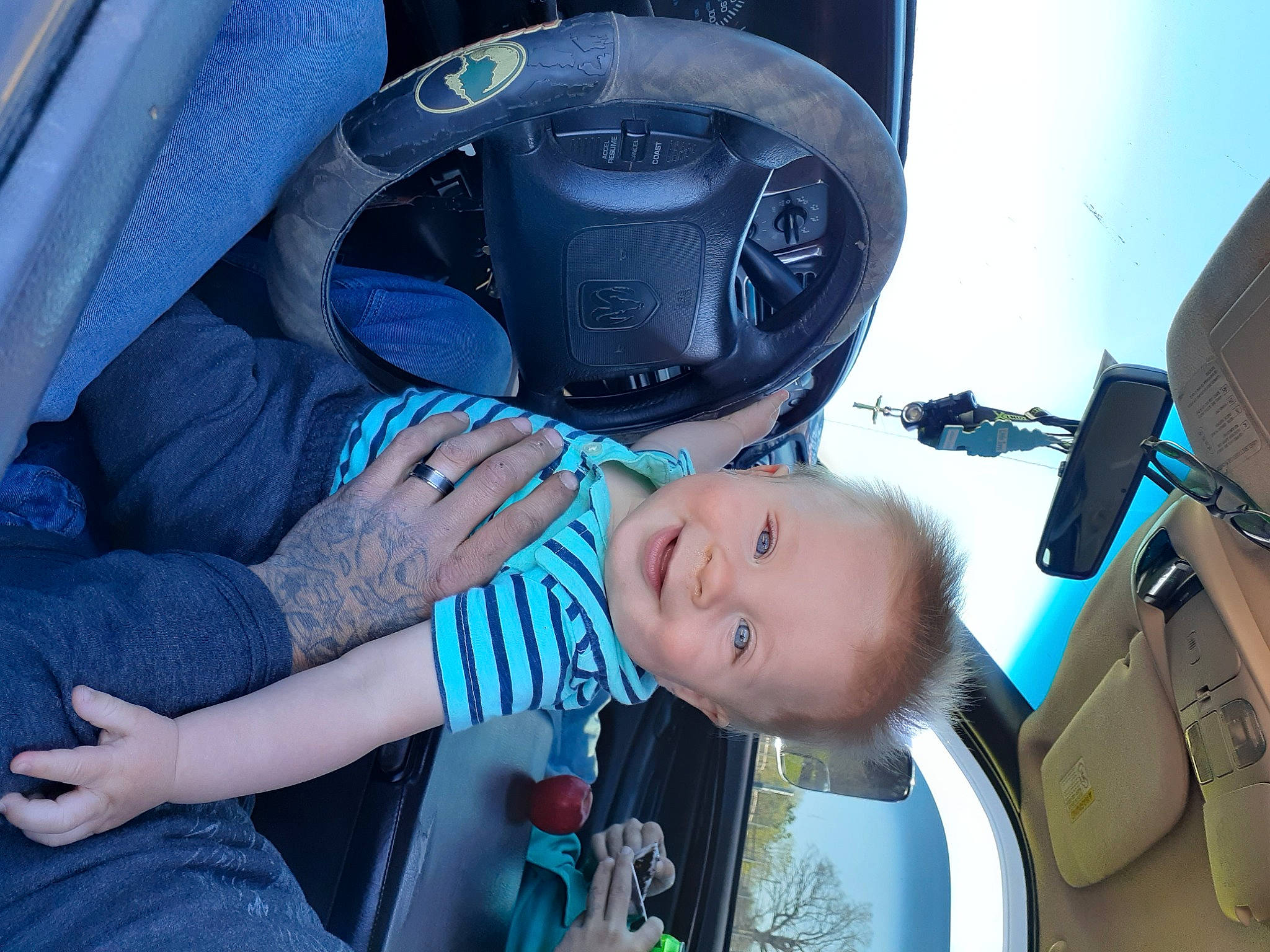 Shiloh joined the competition — help win amazing prizes! audio_equipment, auto_part, automotive_design, automotive_exterior, automotive_lighting, automotive_tire, automotive_wheel_system, baby_carriage, baby_products, car_seat, child, electric_blue, family_car, helmet, joy, motor_vehicle, motorcycle_helmet, person, personal_protective_equipment, steering_wheel