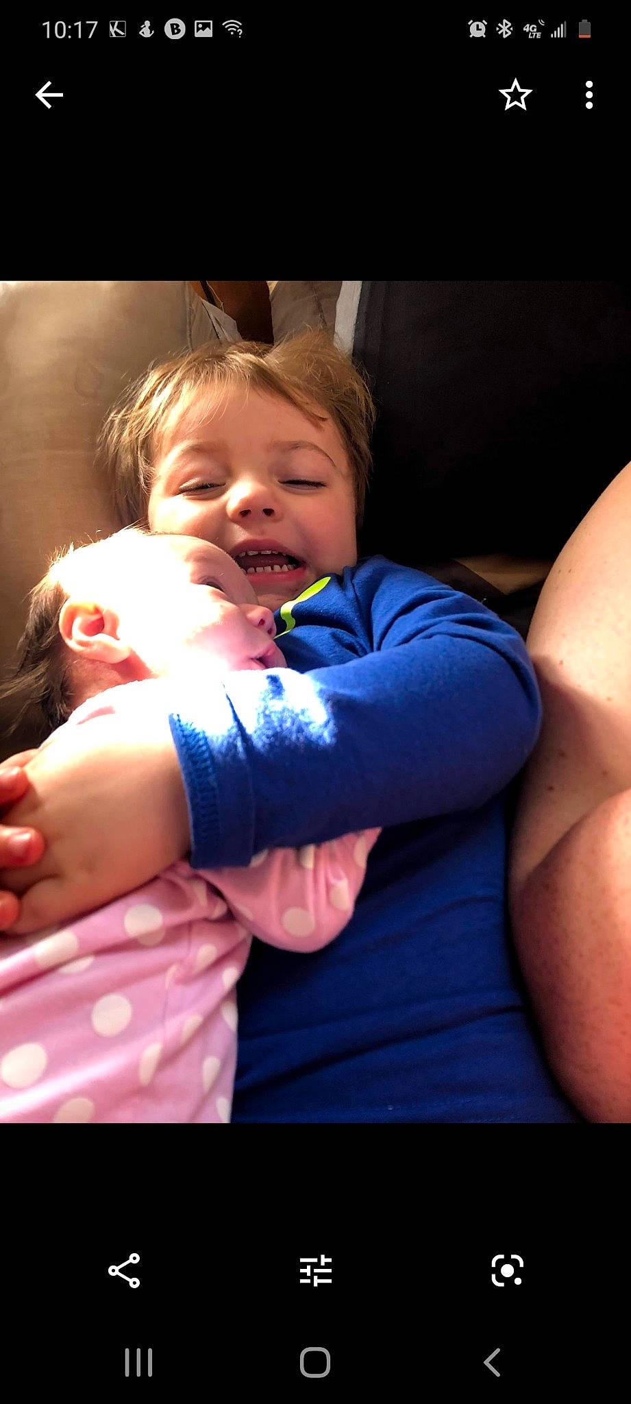 Xander is registered to the contest to win money with this photo: arm, baby, birth, cheek, child, finger, fun, hand, mouth, person, smile, thumb, toddler