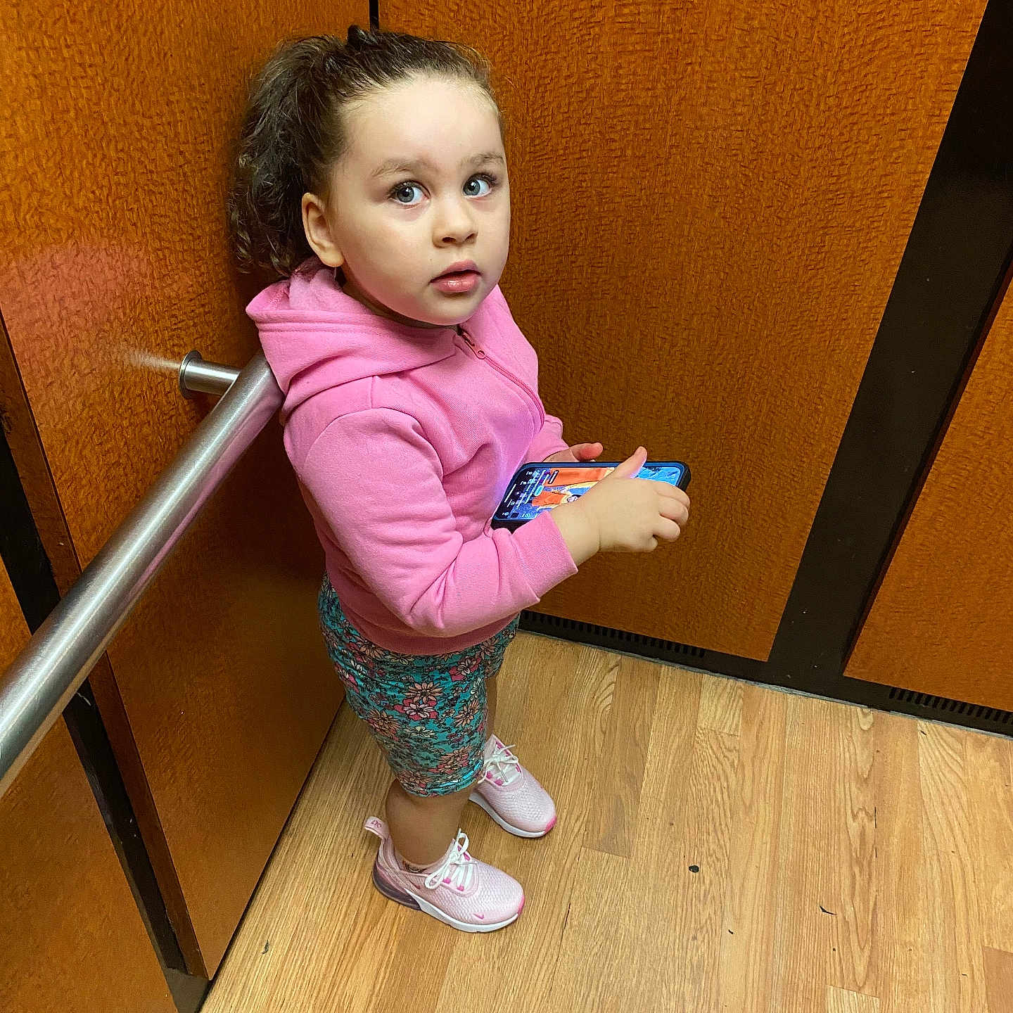 Callie joined the competition — help win amazing prizes! bodypart, child, clothing, face, female, finger, footwear, girl, hand, hardwood, head, indoors, interiordesign, pants, person, photography, portrait, sitting, sleeve, wood