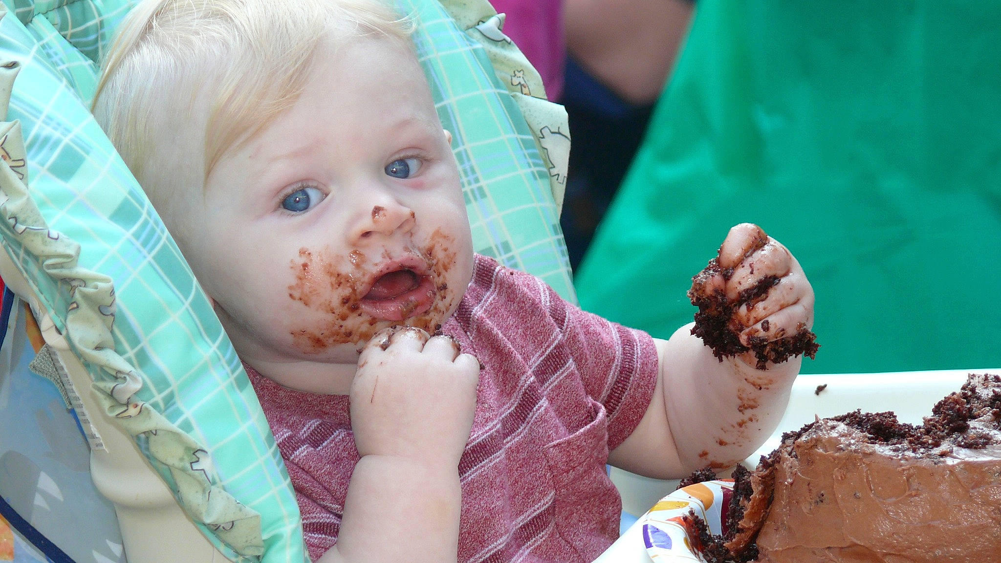 Knox joined the competition — help win amazing prizes! baby, birthday, birthday_cake, child, comfort_food, cooking, cuisine, dessert, dish, event, finger, food, hand, happy, human, mouth, nail, person, skin, sweetness