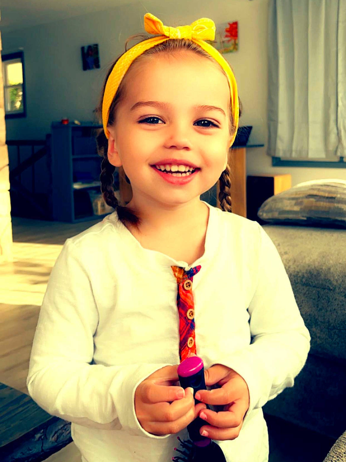 Maci joined the competition — help win amazing prizes! beauty, chin, dress, ear, eye, facial_expression, fun, gesture, hair, hairstyle, happy, head, joy, organ, person, photograph, skin, sleeve, smile, tie