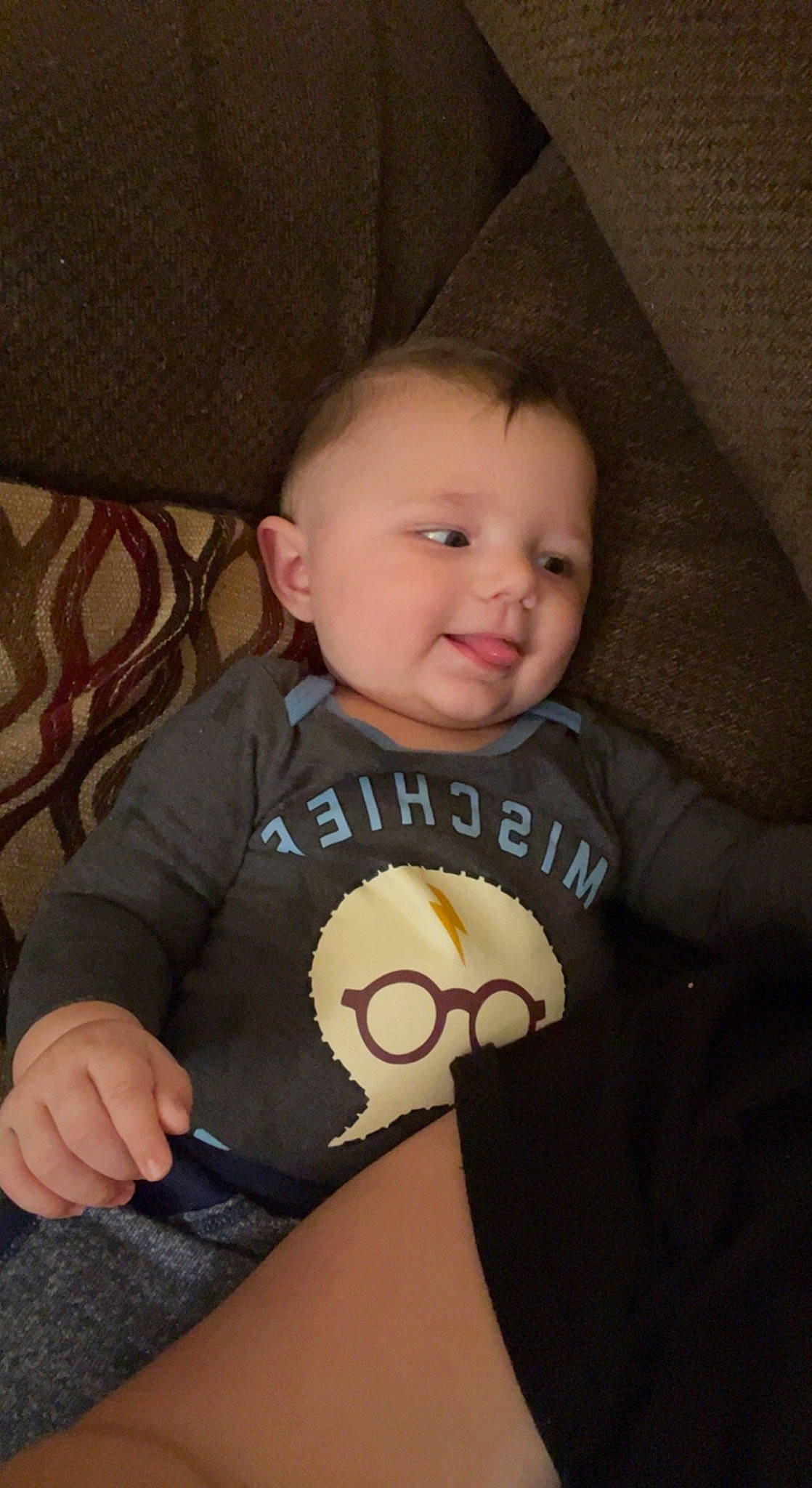 Braxton joined the competition — help win amazing prizes! arm, baby_toddler_clothing, cheek, chin, clothing, comfort, eye, face, finger, hand, head, human_body, iris, leg, mammal, mouth, neck, nose, person, skin