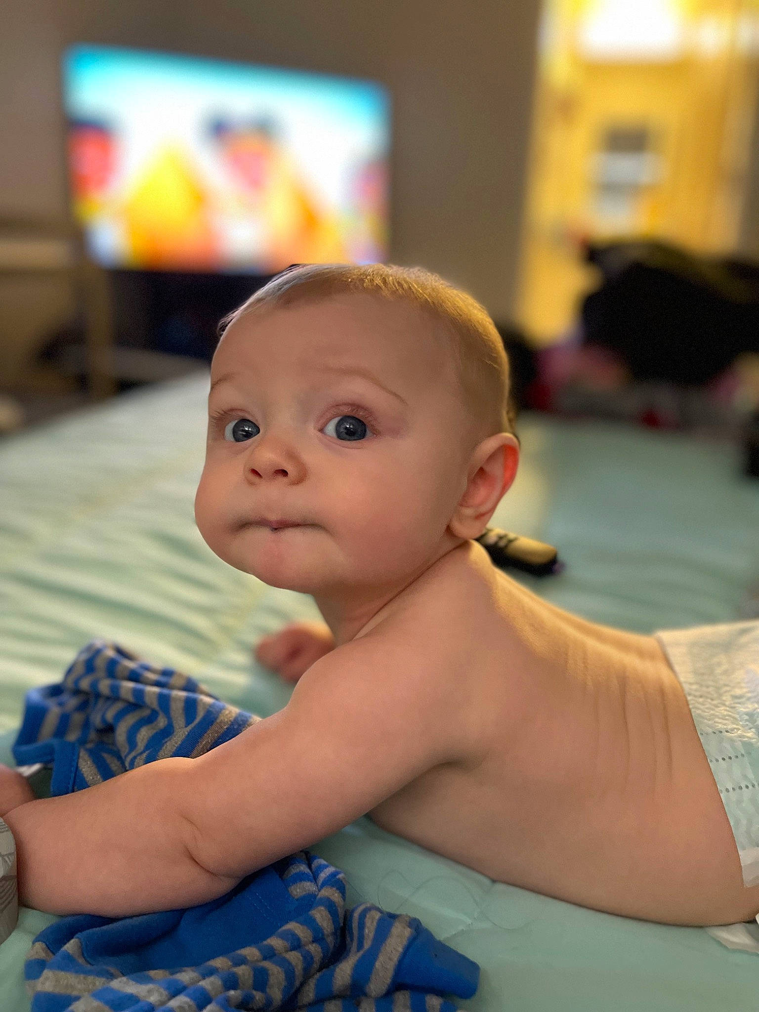 Damien joined the competition — help win amazing prizes! abdomen, baby, baby_toddler_clothing, cheek, chest, child, eye, eyebrow, eyelash, flooring, fun, happy, iris, leisure, person, room, sitting, skin, smile, toddler