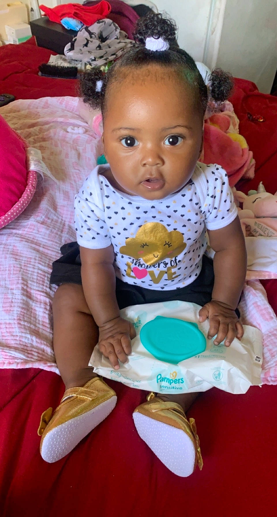 Kamira joined the competition — help win amazing prizes! baby, baby_toddler_clothing, cheek, child, cup, dishware, drinkware, event, facial_expression, food, fun, hairstyle, happy, human, person, pink, plate, sharing, skin, tableware