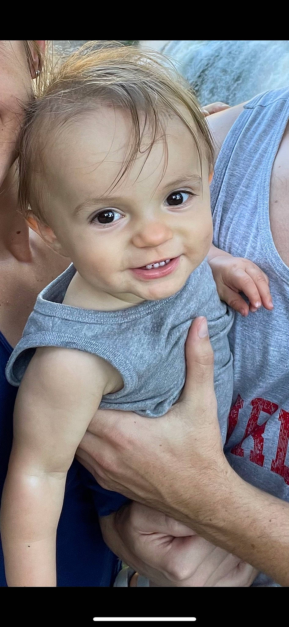 Maxton joined the competition — help win amazing prizes! arm, baby, cheek, chin, elbow, eye, finger, flash_photography, gesture, hand, happy, iris, joint, lip, muscle, nose, person, shoulder, skin, smile