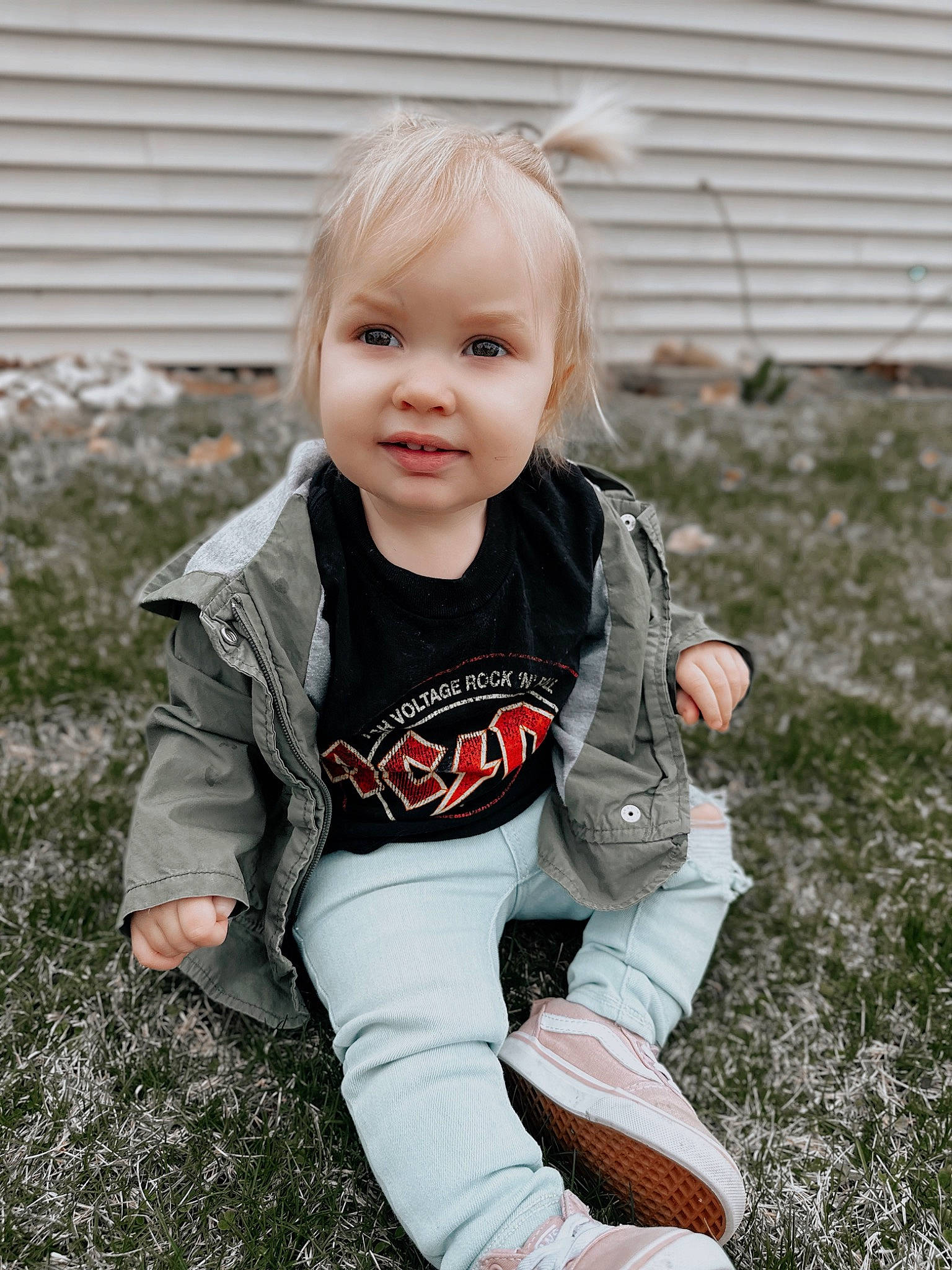 Freyja joined the competition — help win amazing prizes! baby, baby_toddler_clothing, child, flash_photography, flooring, grass, hair, happy, head, iris, joy, lawn, people_in_nature, person, plant, portrait_photography, sitting, sleeve, smile, soil