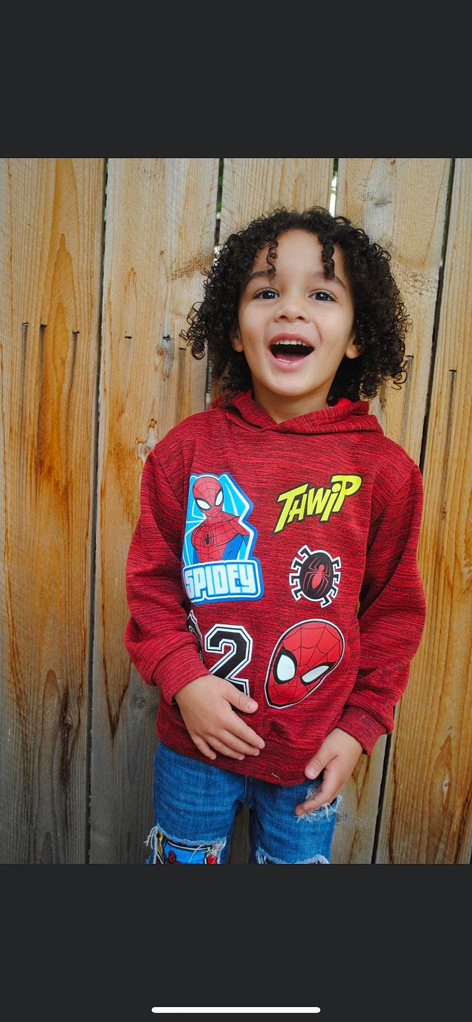 Maverick joined the competition — help win amazing prizes! arm, cheek, chin, clothing, eye, face, facial_expression, forehead, hair, head, human_body, jeans, lip, mouth, neck, nose, outerwear, person, shoulder, skin