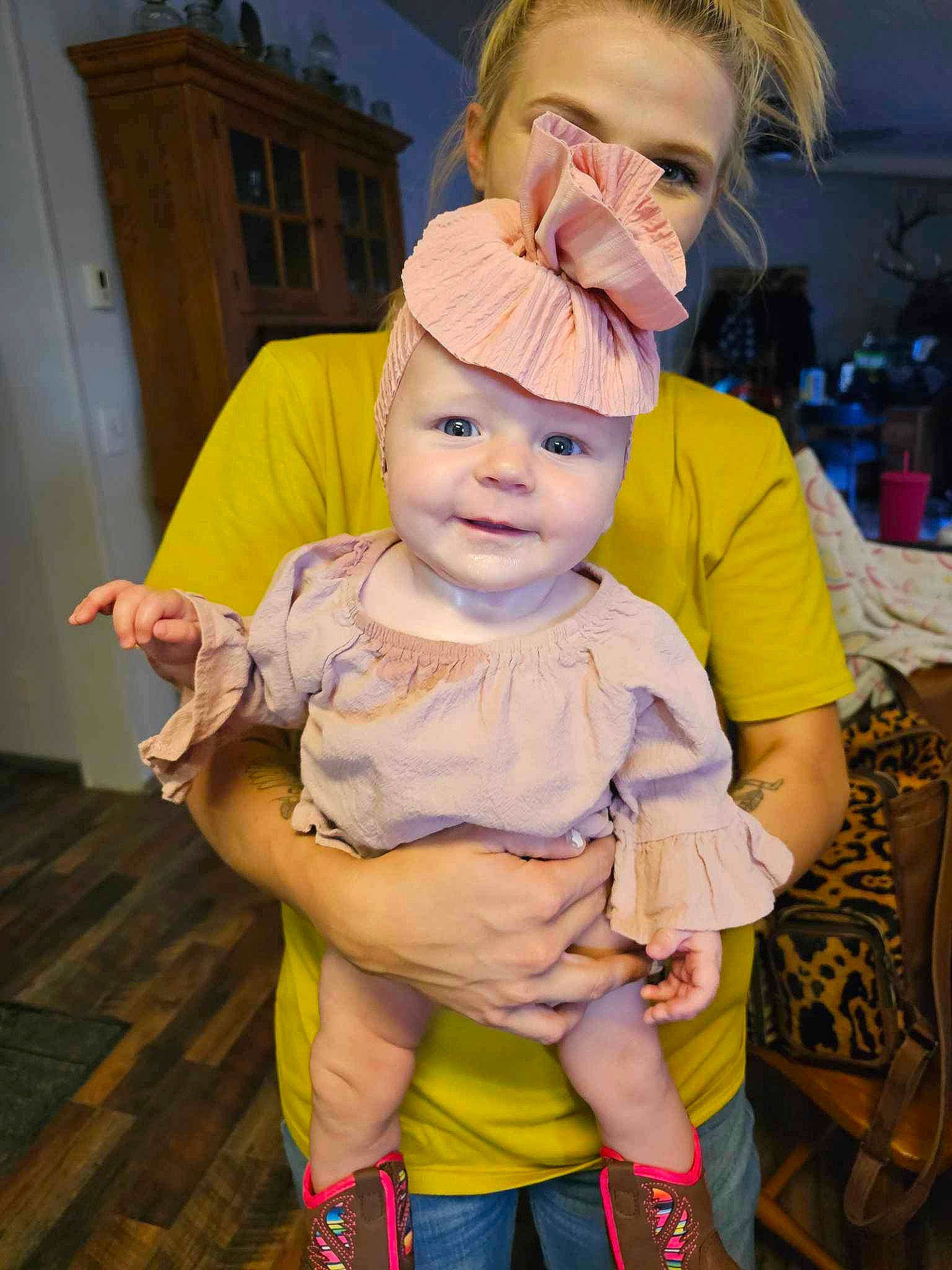 Oakland joined the competition — help win amazing prizes! baby, baby_toddler_clothing, child, costume, event, eye, face, fictional_character, flooring, fun, hairstyle, happy, hat, head, headgear, headwear, person, pink, room, skin