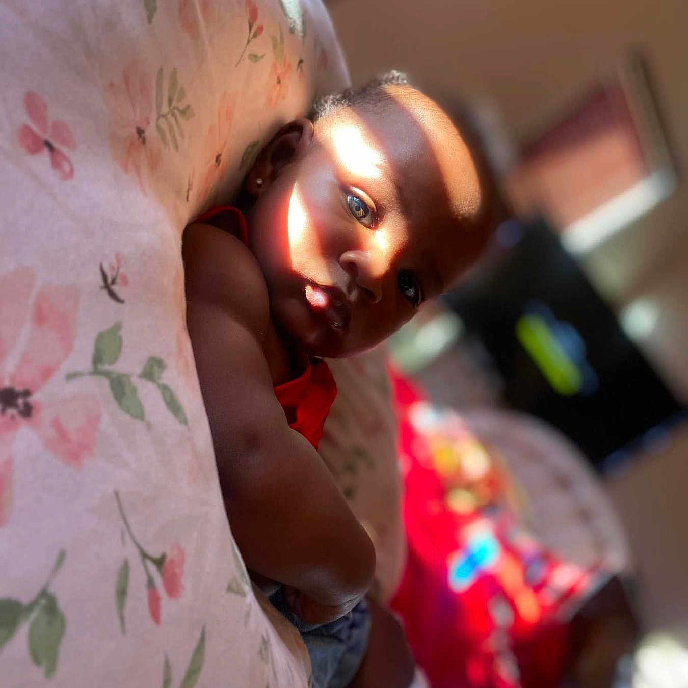 Journei joined the competition — help win amazing prizes! baby, bed, bedroom, blanket, face, furniture, hair, happy, head, indoors, person, photography, portrait, room, smile, takingcover, toy