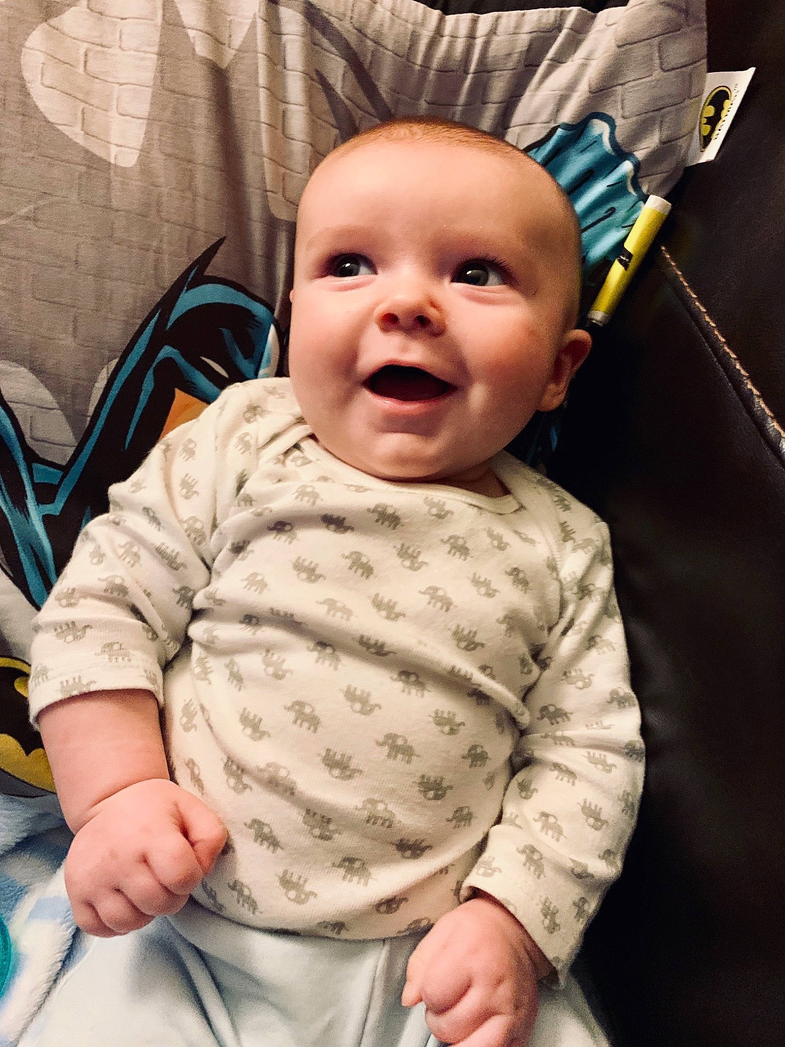 Kashton joined the competition — help win amazing prizes! baby, baby_laughing, baby_products, cheek, child, chin, cool, eye, face, facial_expression, forehead, head, lip, mouth, nose, person, product, skin, sleeve, smile