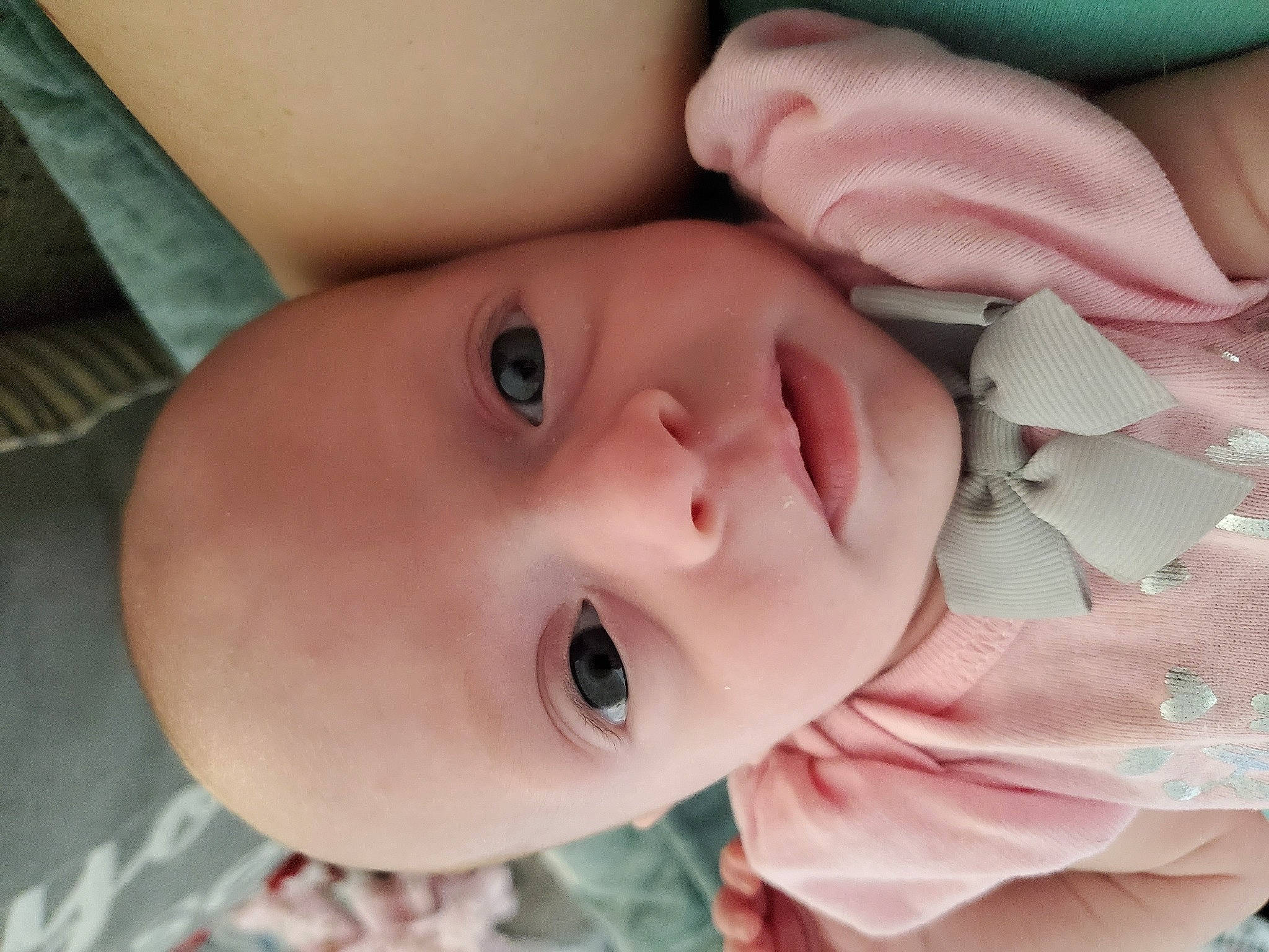 Amelie joined the competition — help win amazing prizes! baby, cheek, chin, ear, eye, eyebrow, eyelash, face, facial_expression, forehead, hand, head, human_body, lip, mouth, neck, nose, person, plant, skin