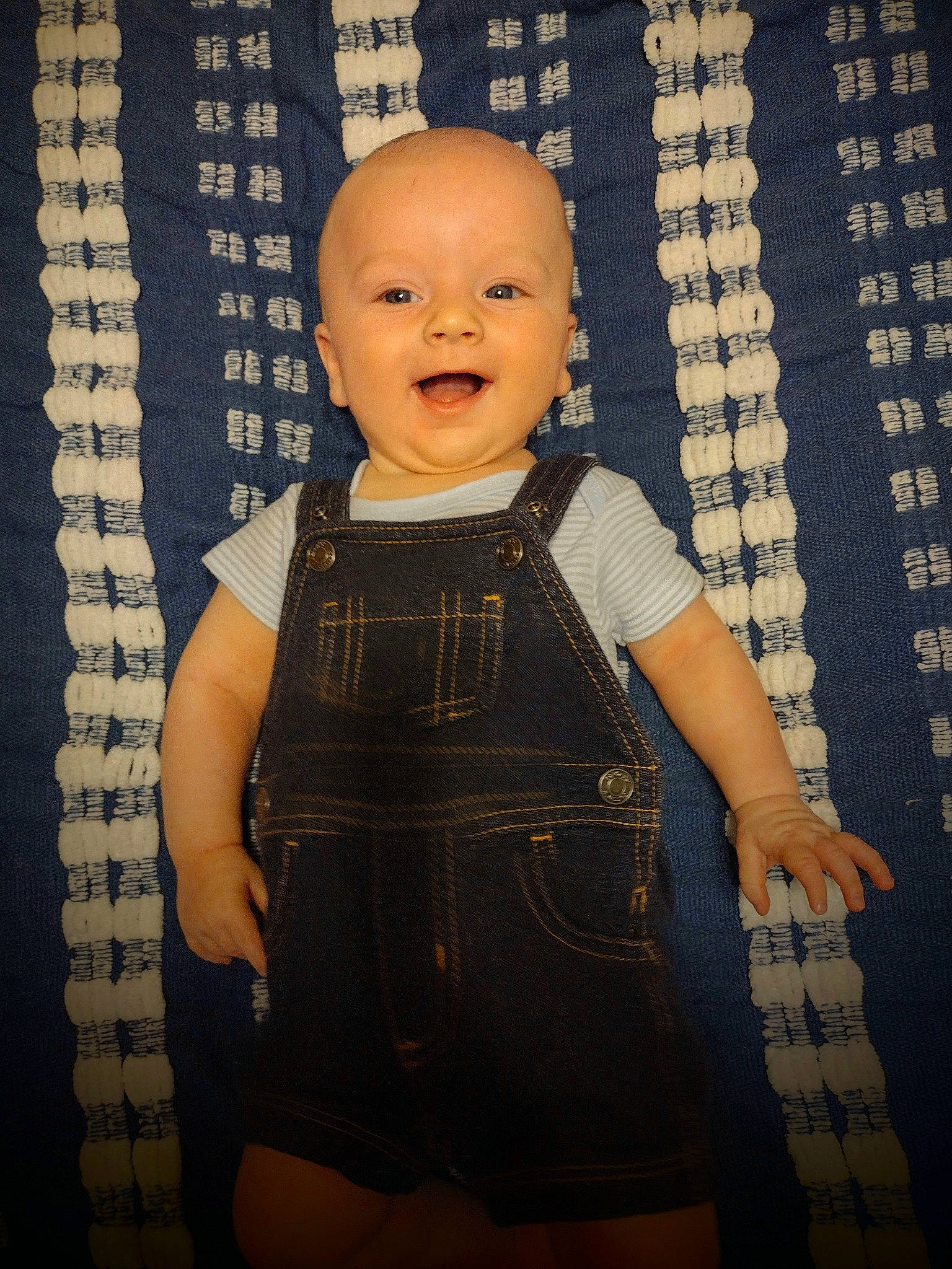 Jonah joined the competition — help win amazing prizes! baby, baby_toddler_clothing, cheek, child, denim, doll, eye, fashion_design, happy, pattern, person, skin, sleeve, smile, standing, t_shirt, textile, toddler, trunk, vintage_clothing
