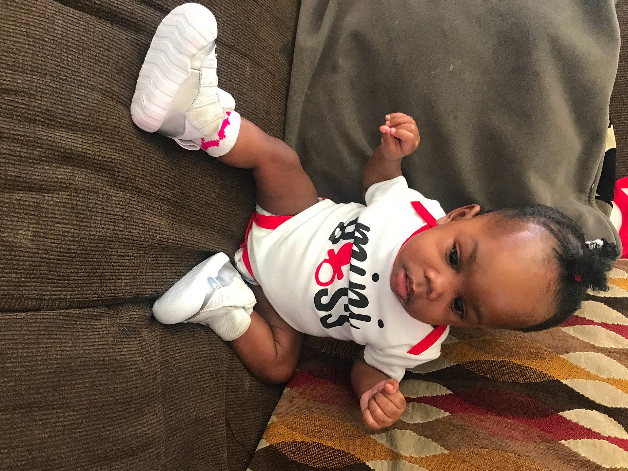 Kamilla joined the competition — help win amazing prizes! arm, baby, child, finger, hand, joint, leg, person, toddler