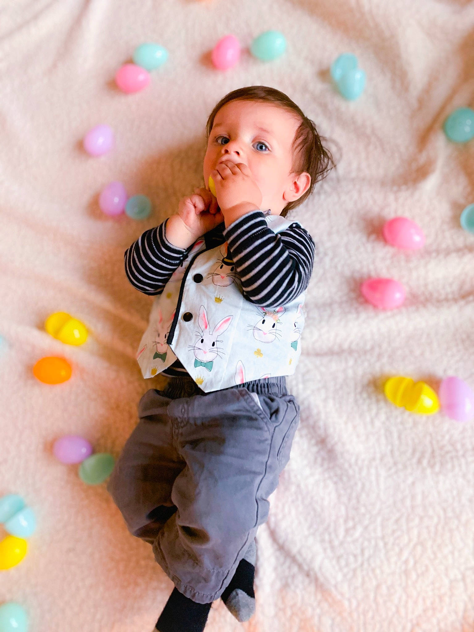 Krew joined the competition — help win amazing prizes! baby, child, happy, person, pink, play, smile, toddler