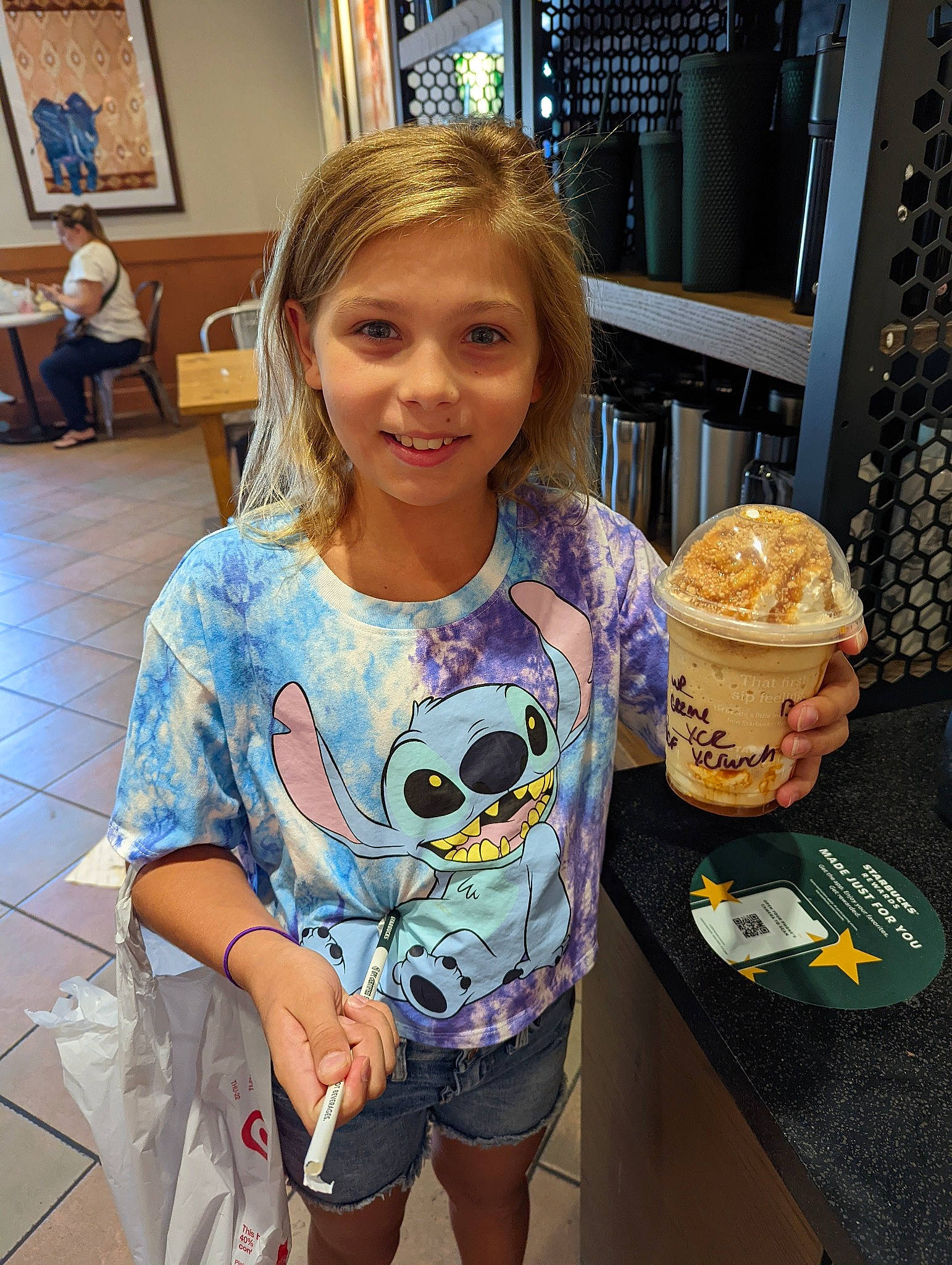 Braelynn joined the competition — help win amazing prizes! blond, chair, child, comfort_food, convenience_food, dessert, flooring, fun, happy, ingredient, joy, junk_food, pattern, person, picture_frame, shelf, shorts, sleeve, smile, t_shirt