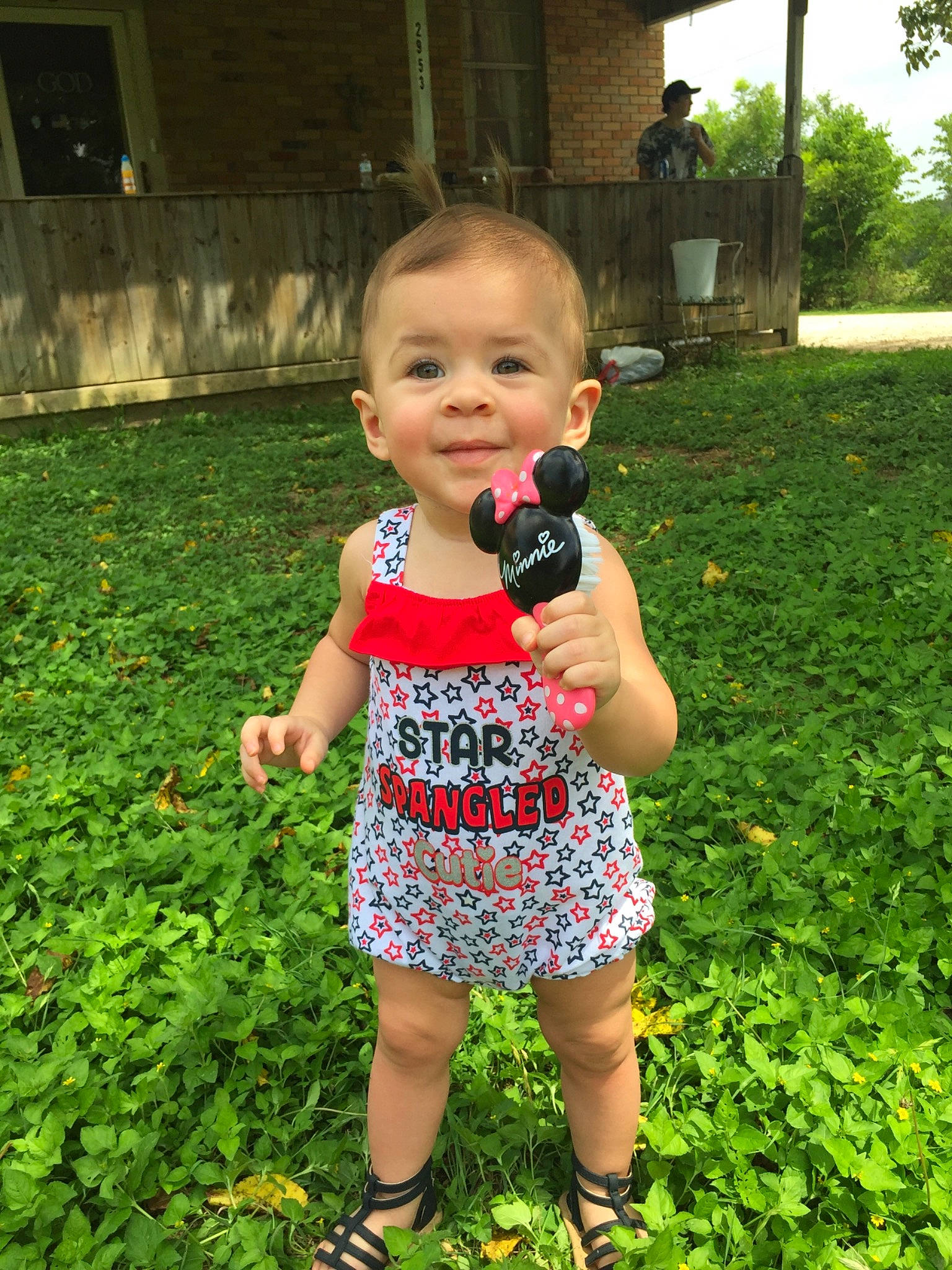 Jaidyn is registered to the contest to win money with this photo: child, finger, flower, garden, grass, leaf, meadow, person, plant, play, summer, thumb, toddler