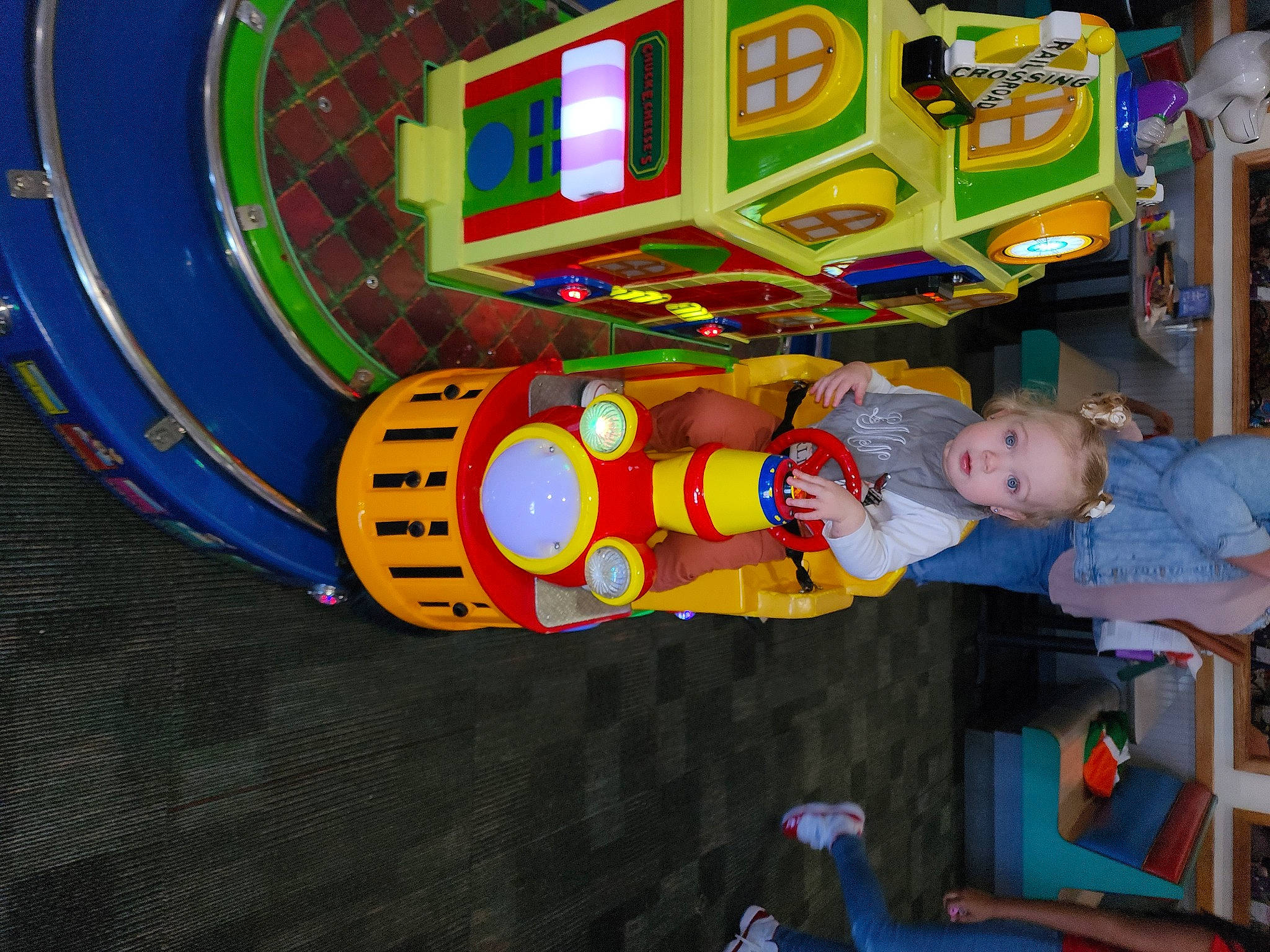 Libby is registered to the contest to win money with this photo: art, baby, baby_products, baby_toddler_clothing, baby_toys, child, circle, fun, games, leisure, person, play, recreation, room, toddler, toy