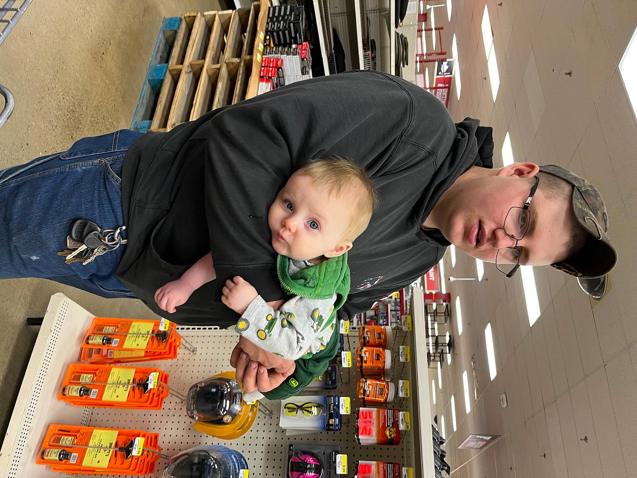 William Nicholas is registered to the contest to win money with this photo: baby, baby_products, child, eyewear, fun, person, play, recreation, room, sharing, sitting, sunglasses, toddler, toy