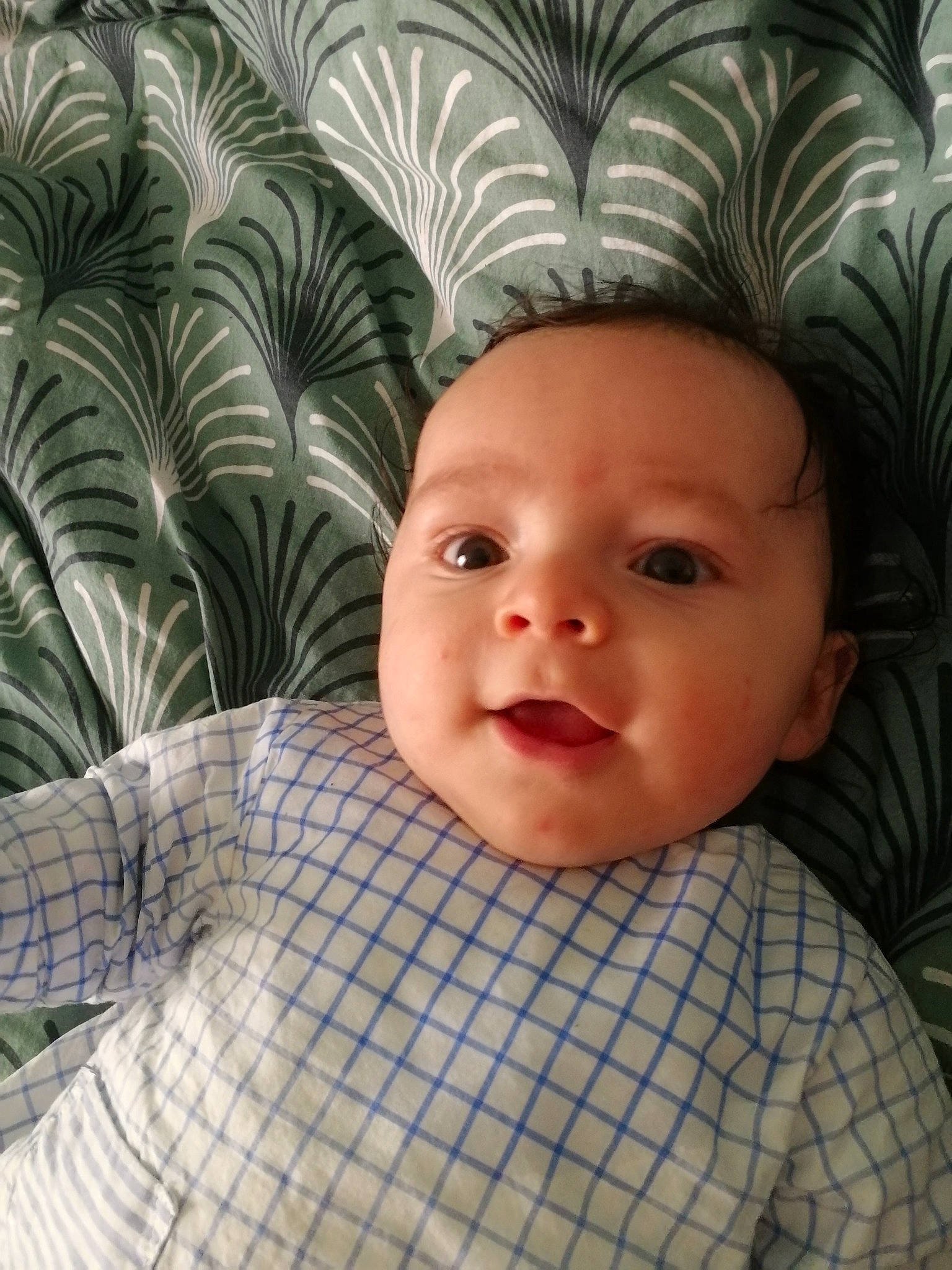 Yaël participe au concours pour gagner de l'argent avec cette photo : baby, baby_toddler_clothing, cheek, chin, comfort, cool, eye, eyebrow, face, forehead, head, headwear, human, iris, lip, mouth, nose, organ, person, plant