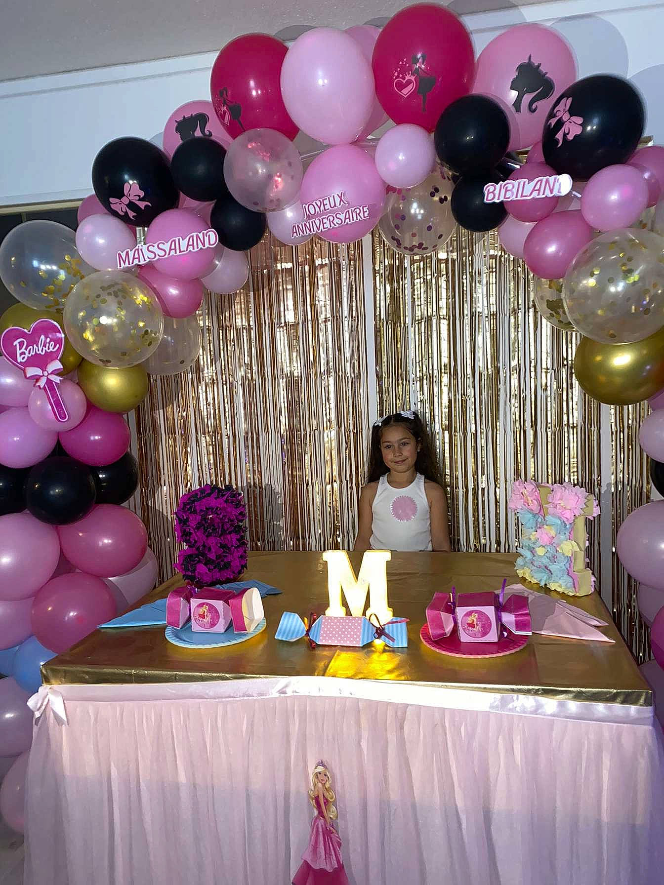 Maissa participe au concours pour gagner de l'argent avec cette photo : balloon, beauty, birthday_party, decoration, event, fashion, food, function_hall, furniture, interior_design, joy, magenta, party, party_supply, person, pink, purple, sweetness, table, tablecloth