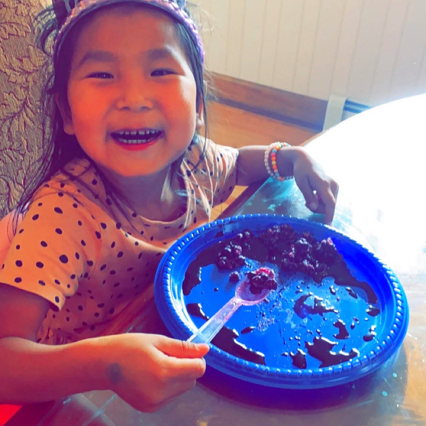 Cecelia joined the competition — help win amazing prizes! art, blue, child, cuisine, dish, electric_blue, finger, food, fun, hand, happy, ingredient, joy, leisure, person, petri_dish, plate, recipe, smile, sweetness