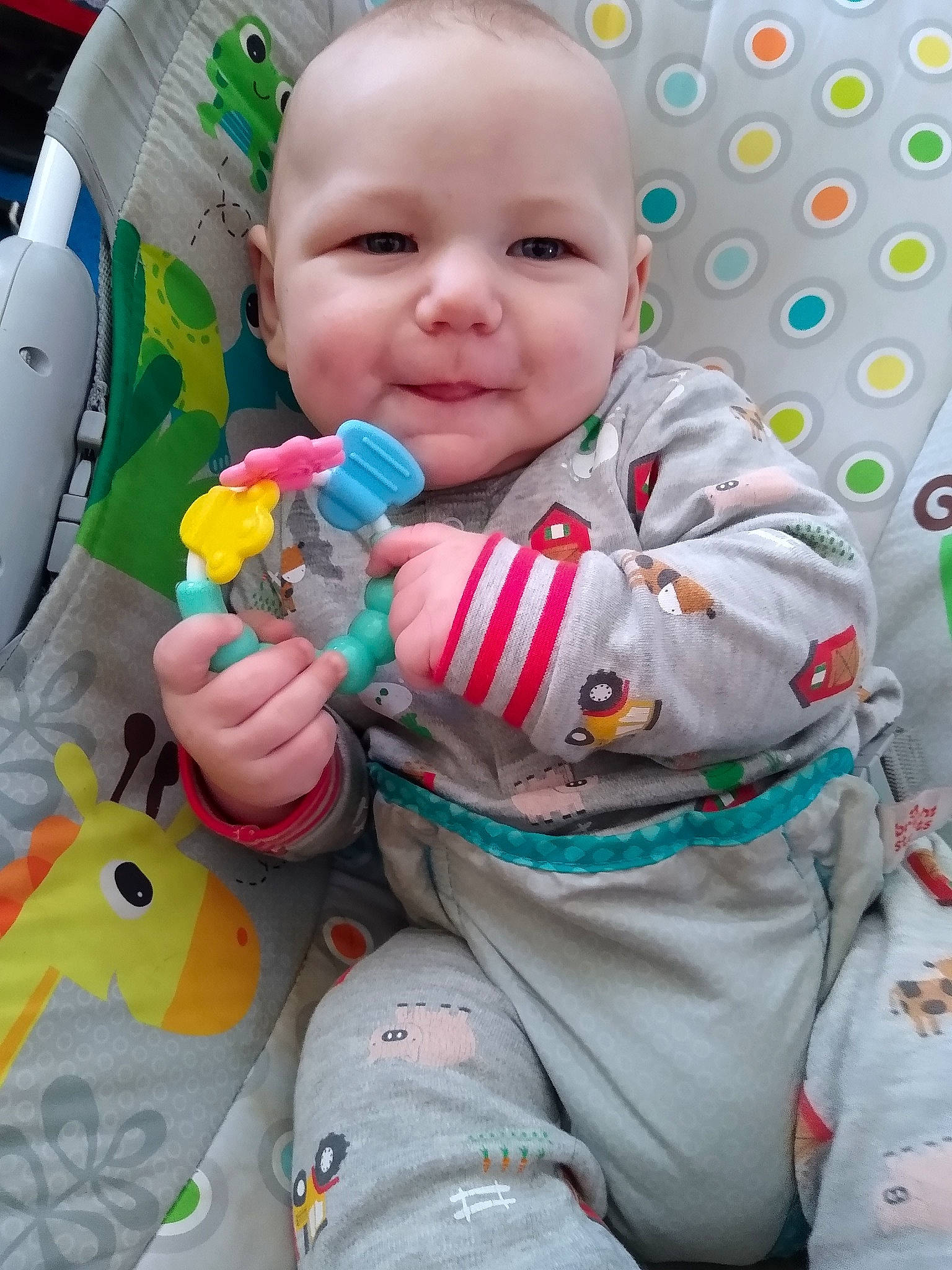 Enzo is registered to the contest to win money with this photo: baby, baby_products, cheek, child, person, play, toddler, toy