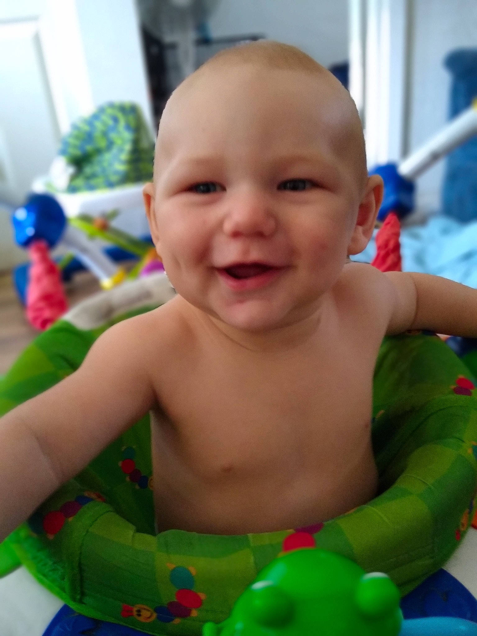 Enzo joined the competition — help win amazing prizes! baby, baby_playing_with_toys, baby_products, cheek, child, eye, face, facial_expression, fun, games, head, joy, mouth, person, play, product, skin, smile, toddler, toy