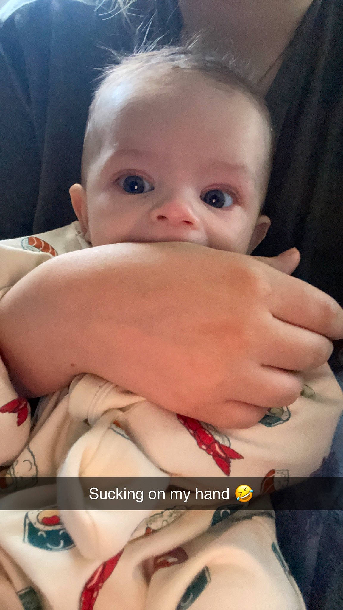 Jackson joined the competition — help win amazing prizes! abdomen, baby, baby_toddler_clothing, cheek, chest, eyebrow, eyelash, finger, gesture, hand, happy, human_body, iris, lip, mouth, nail, nose, person, skin, thumb