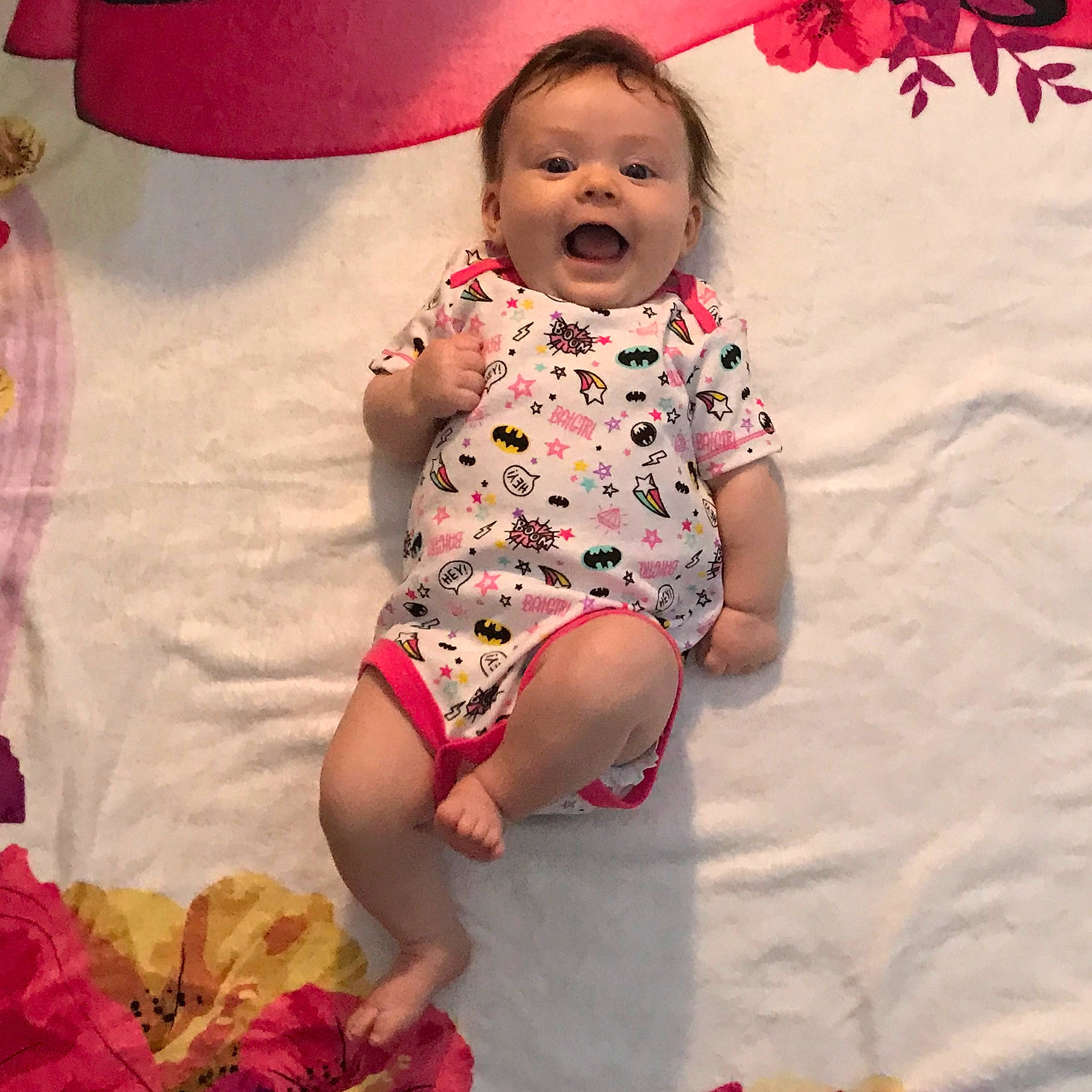 Saphira joined the competition — help win amazing prizes! baby, baby_toddler_clothing, cheek, child, magenta, person, pink, product, smile, textile, toddler