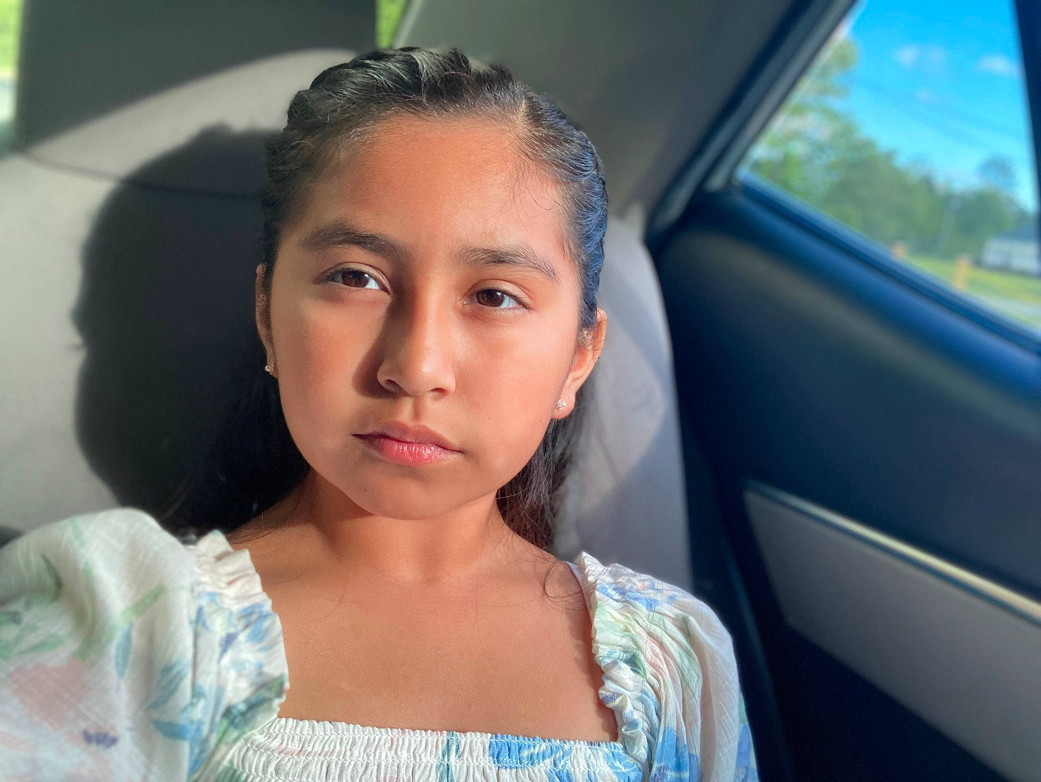 Iris joined the competition — help win amazing prizes! automotive_exterior, beauty, black_hair, blue, car, eyebrow, eyelash, face, flash_photography, forehead, fun, happy, jaw, lip, nose, people, person, skin, travel, vehicle_door